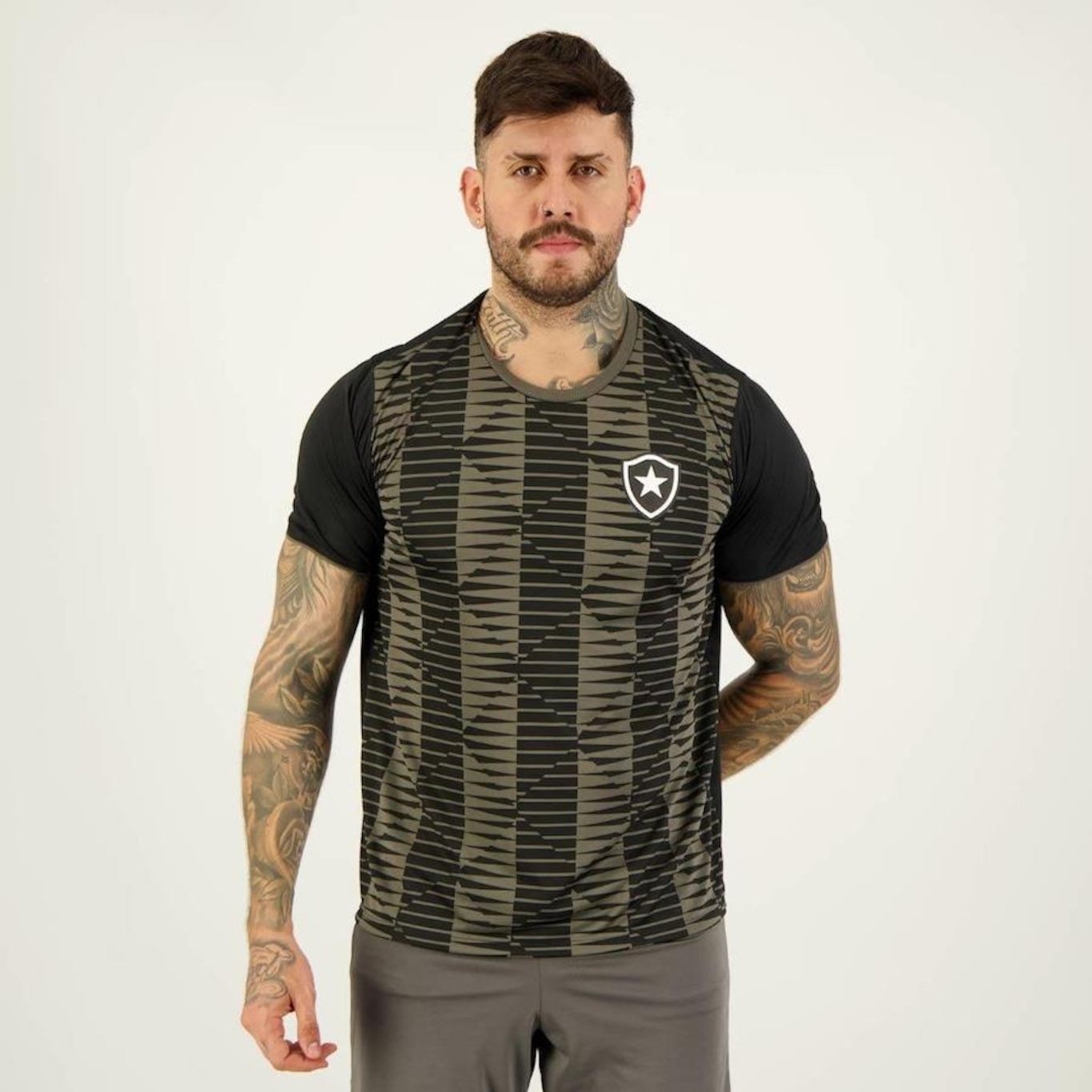 Camisa do Botafogo Braziline Stripes - Masculina - Foto 1