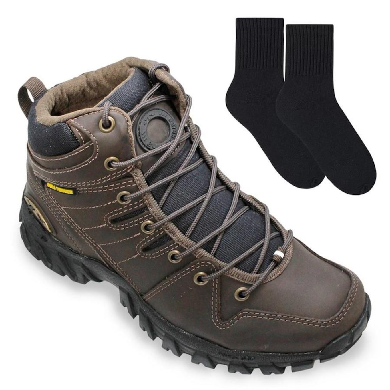 Bota Adventure Bull Terrier Swat + Par de Meia - Masculina - Foto 1