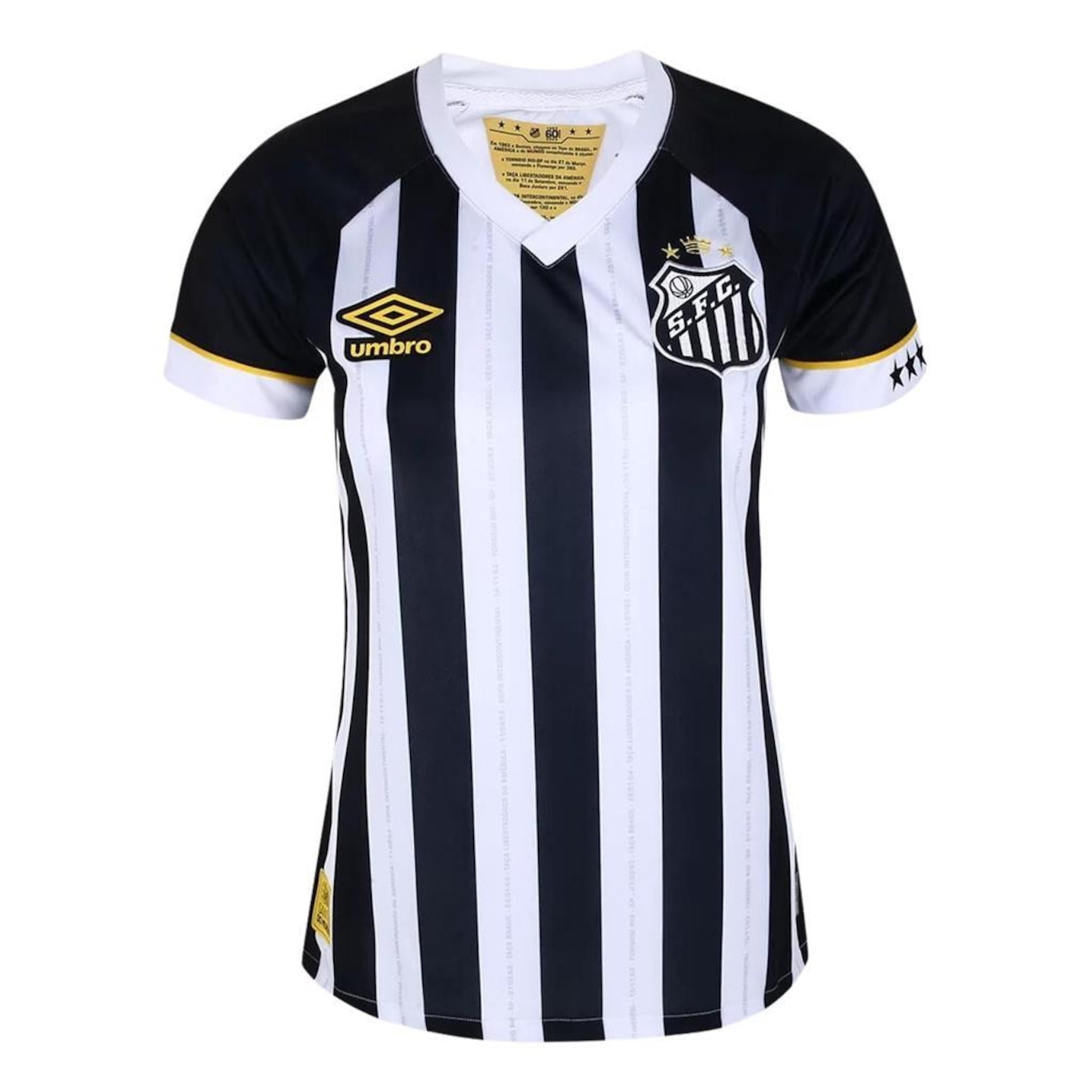 Camisa do Santos Ii Listrada 2023 Pelé Umbro - Feminina - Foto 1