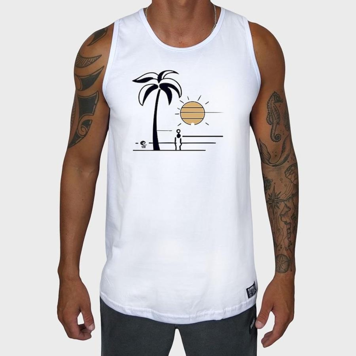 Camiseta Regata WSS Sun Gazing Prime - Masculina - Foto 1