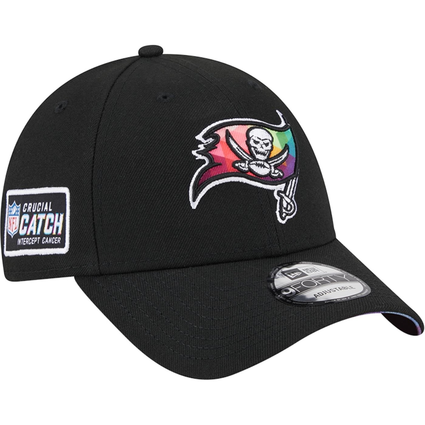 Boné New Era 9Forty NFL Crucial Catch 2023 Tampa Bay Buccaneers - Snapback - Masculino - Foto 1