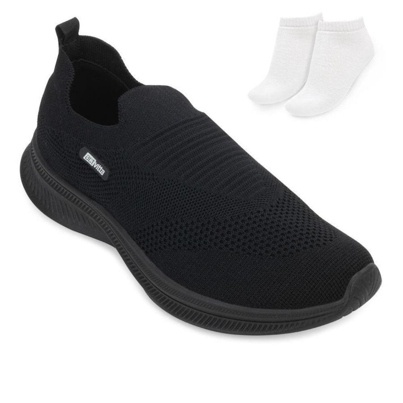 Tênis Slip On Actvitta e Meia At23-48293 - Feminino - Foto 1