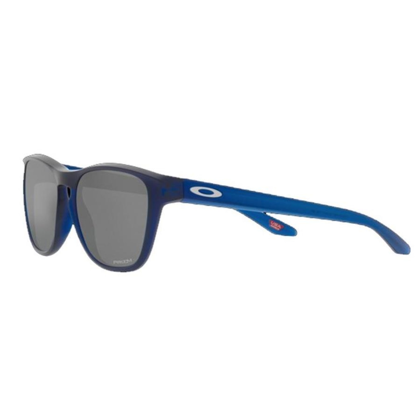 Óculos de Sol Oakley Manorburn Matte Trans Blue Prizm Black - Foto 3