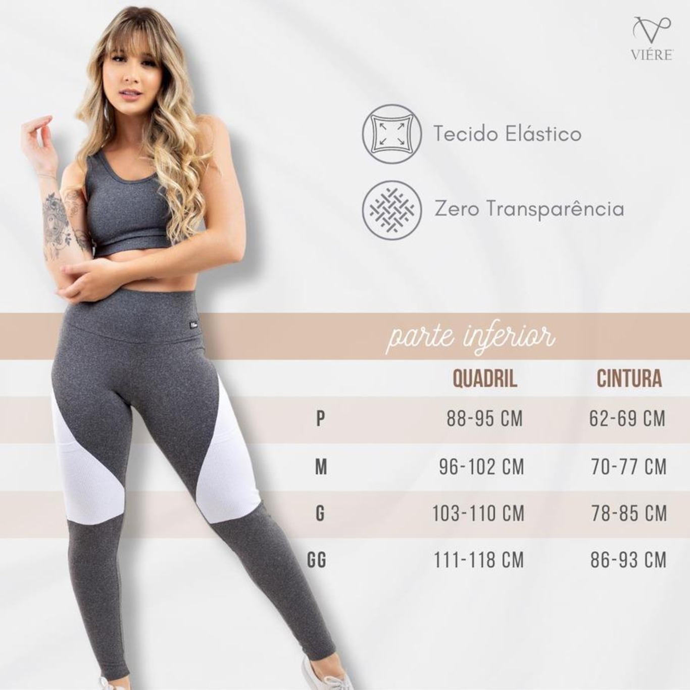 Calça Legging Academia Zero Transparencia com Bolso Viére - Foto 6