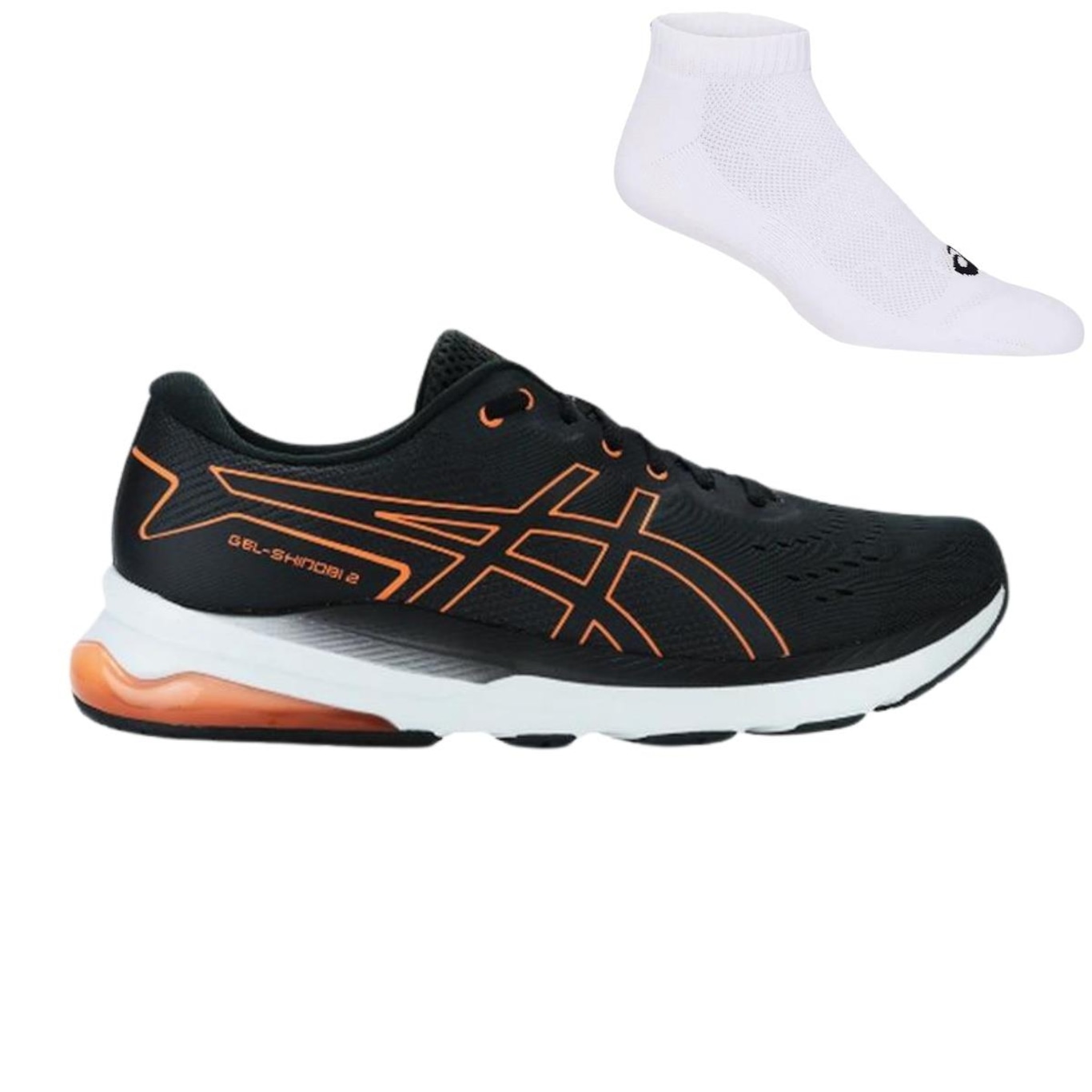 Kit Tênis Asics Gel-Shinobi 2 + Par de Meias - Masculino - Foto 1