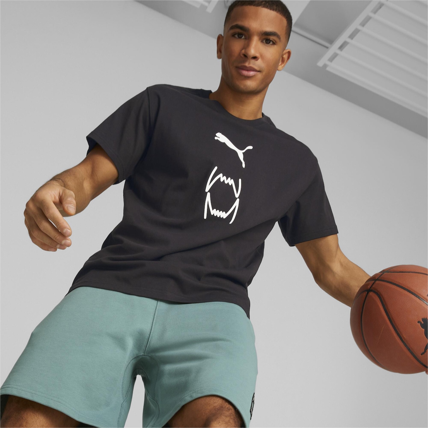 Shorts Give N' Go Basketball Masculino, Verde, PUMA