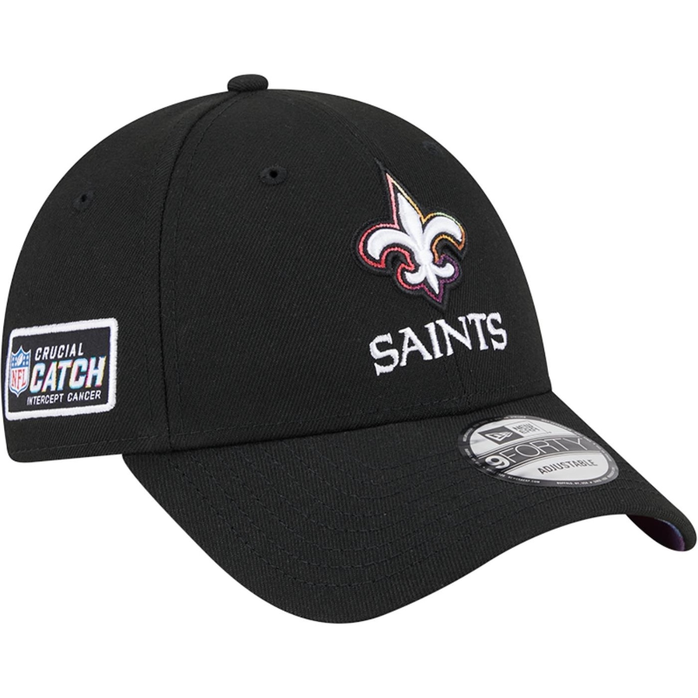 Boné New Era 9Forty NFL Crucial Catch 2023 New Orleans Saints - Snapback - Masculino - Foto 1