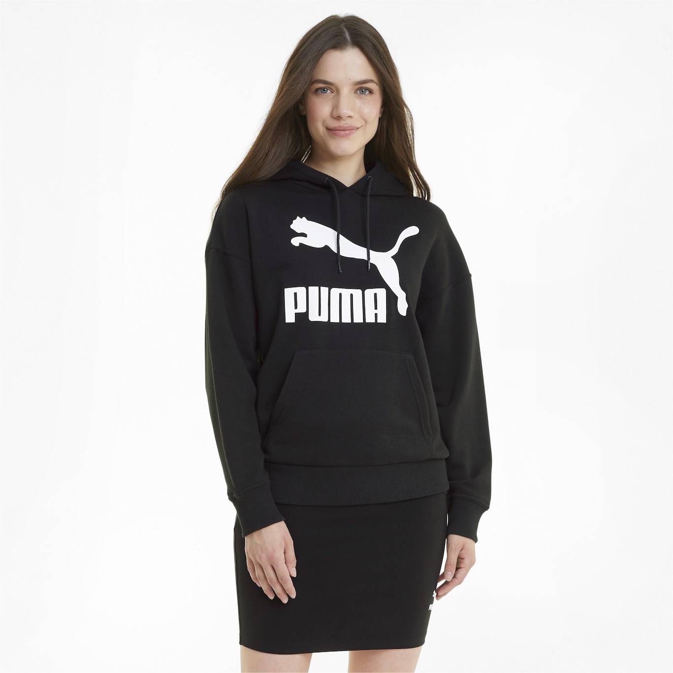 Blusão de Moletom com Capuz Puma Classics Logo - Feminino - Foto 1