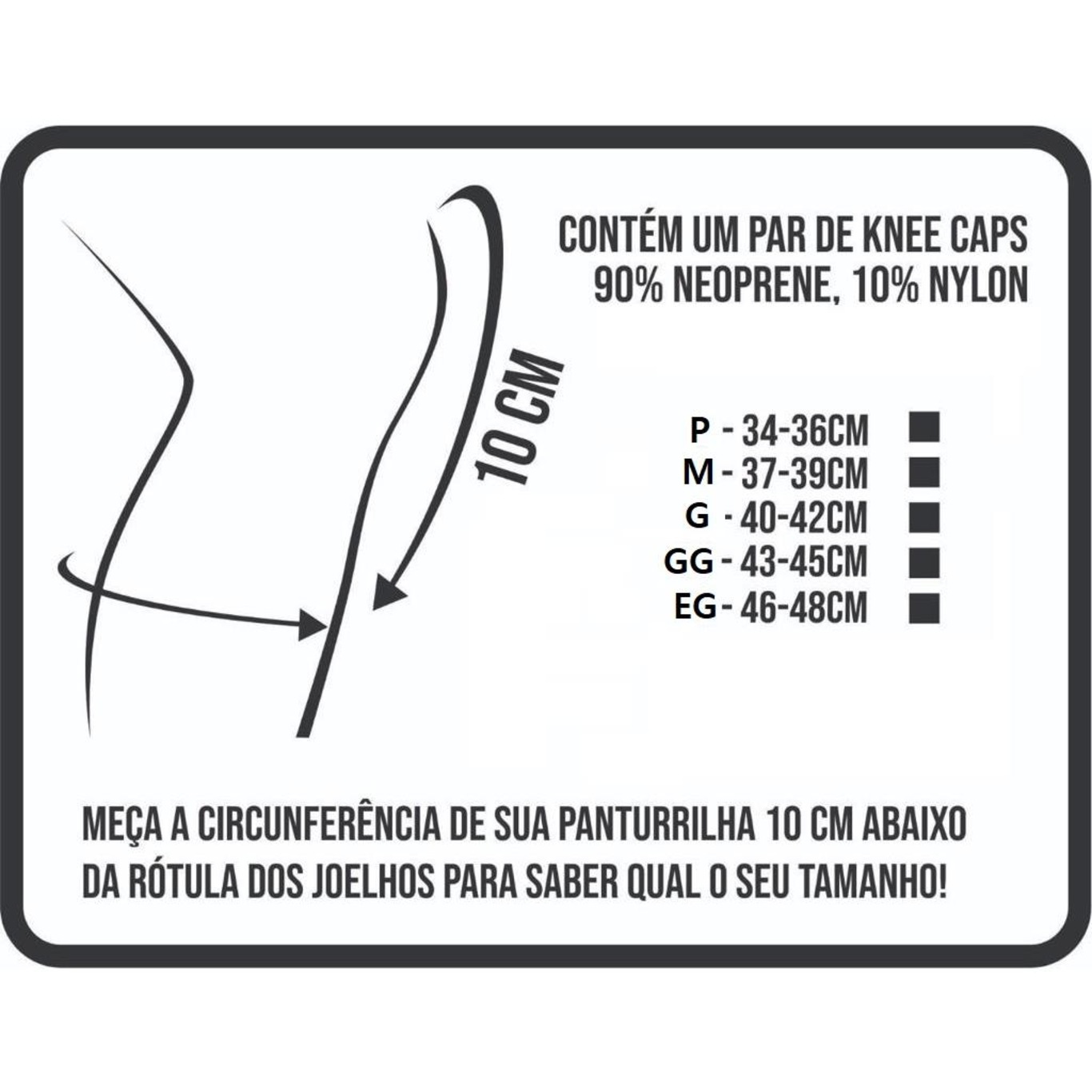 Joelheira em Neoprene 7mm Acction Brasil - Cross - Lpo - Academia -Treinamento - Gym - Foto 6