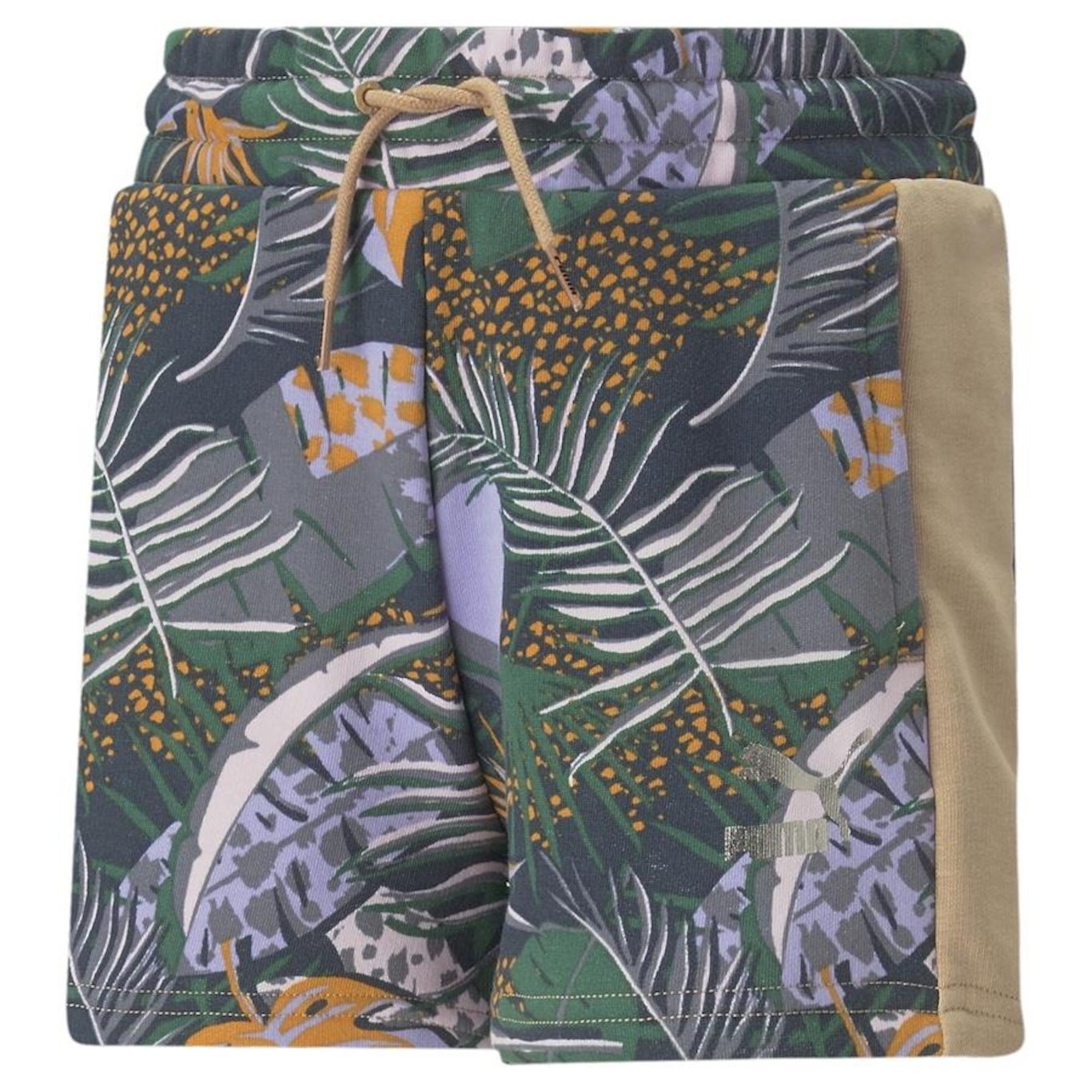 Shorts Puma T7 Vacay Queen Printed Terry - Infantil - Foto 1