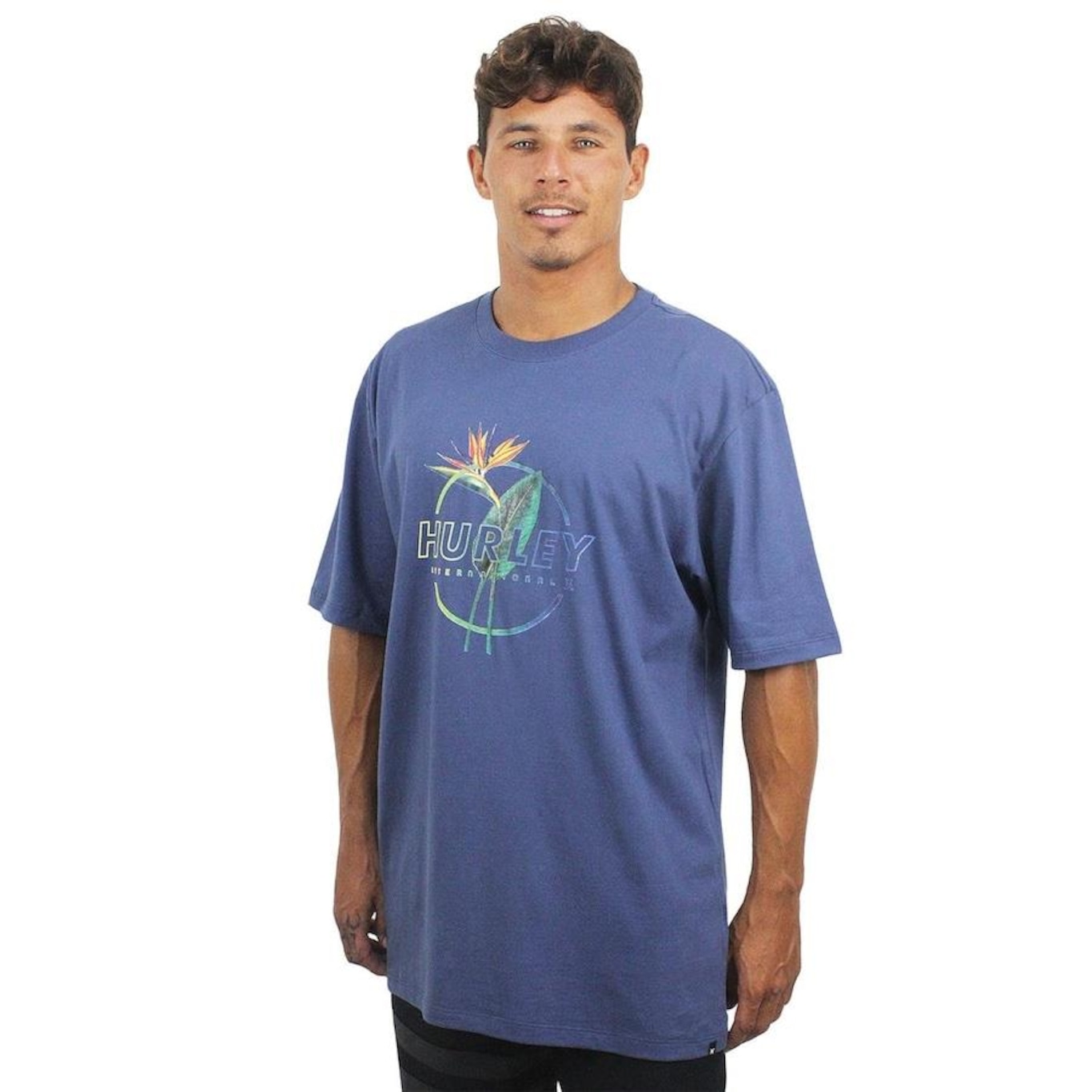 Camiseta Hurley Flower - Masculina - Foto 1