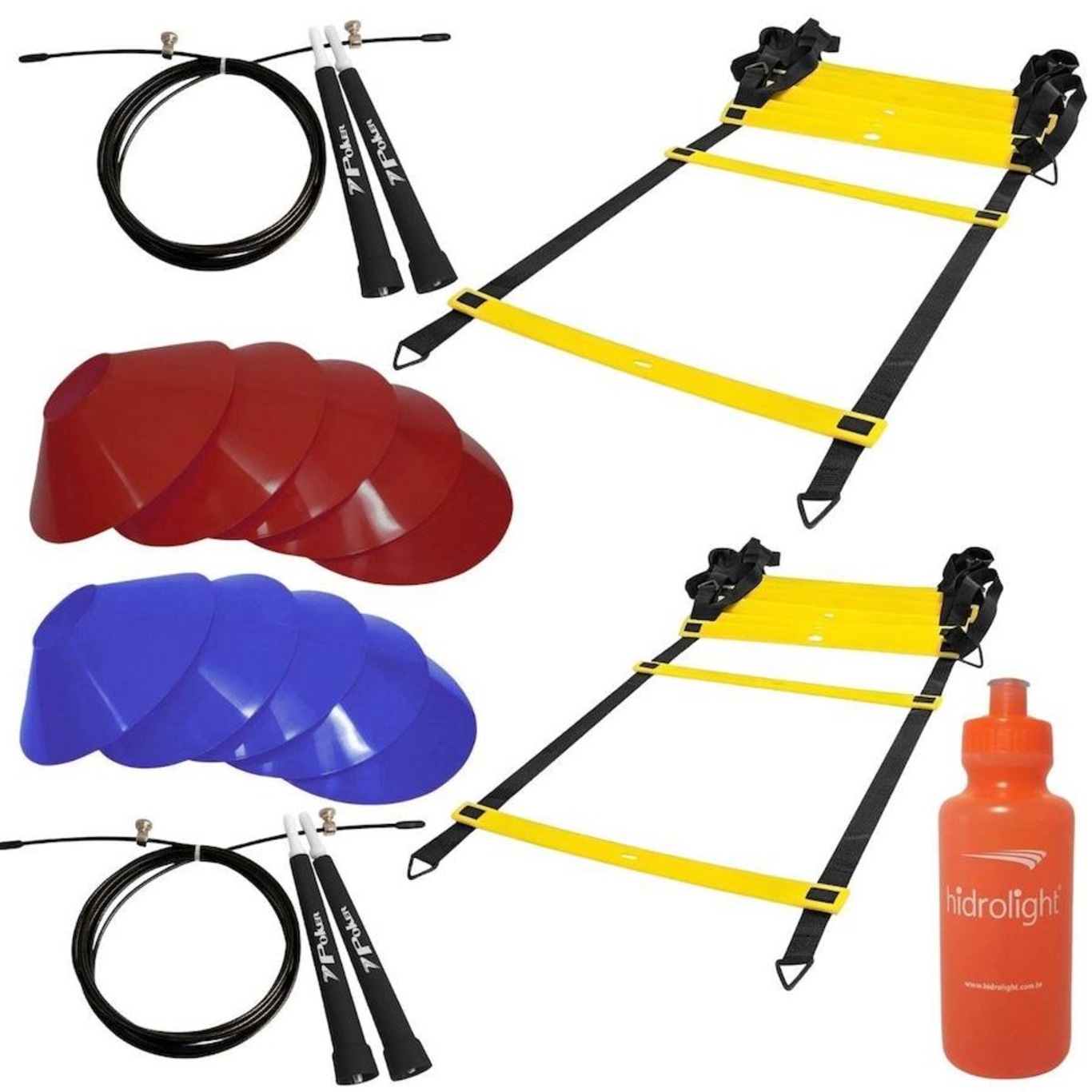 Kit Crossfit Kit de Crossfit Poker: 2 Escadas de Agilidade + 10 Pratos Demarcatórios ...