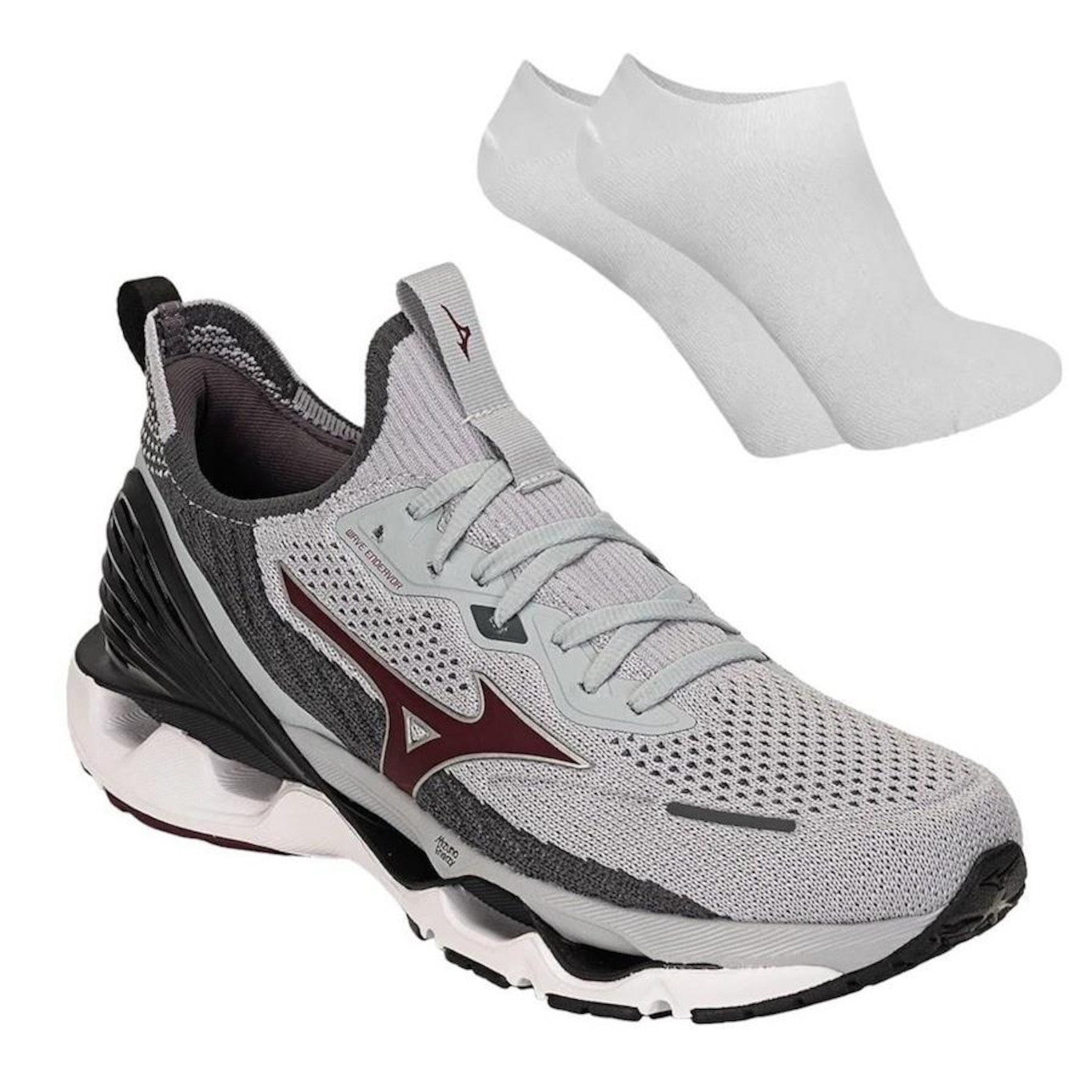 Kit Tênis Mizuno Wave Endeavor + Par de Meias - Masculino - Foto 1