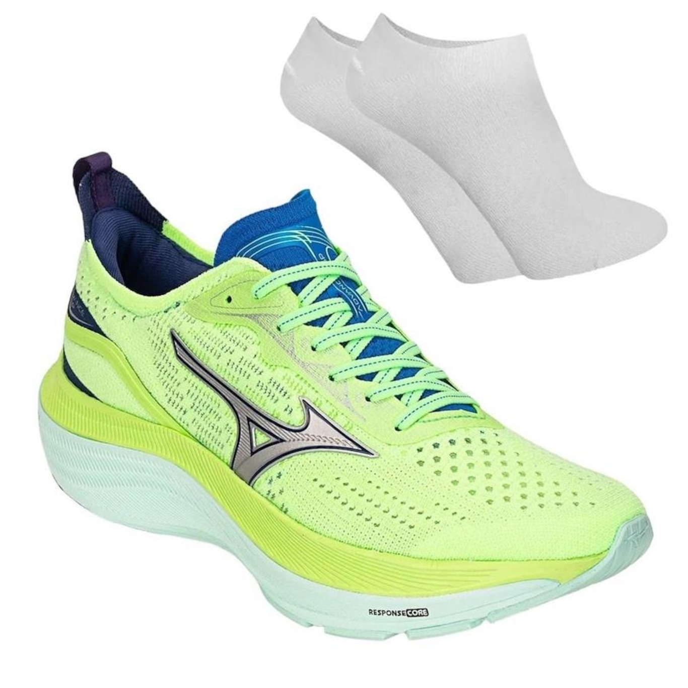 Kit Tênis Mizuno Advance + Par de Meias - Masculino - Foto 1