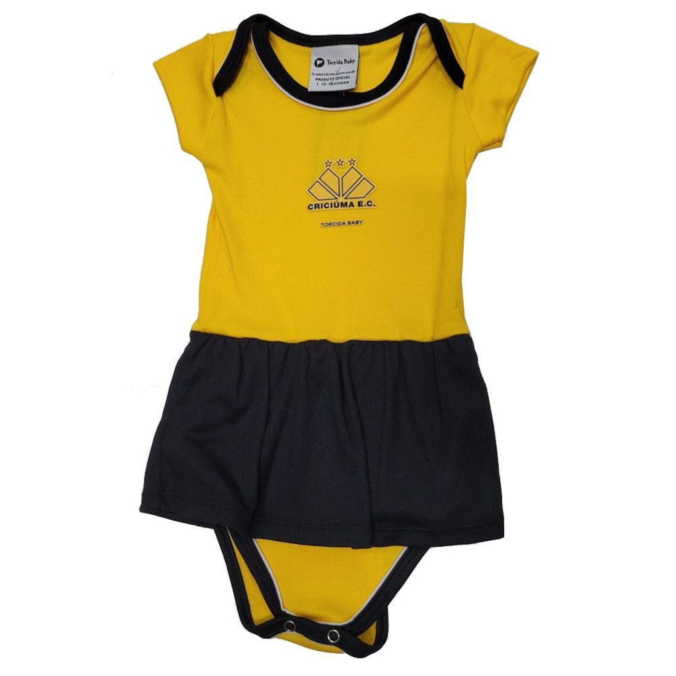 Body Vestido Criciúma Torcida Baby 033Bxm - Infantil - Foto 1