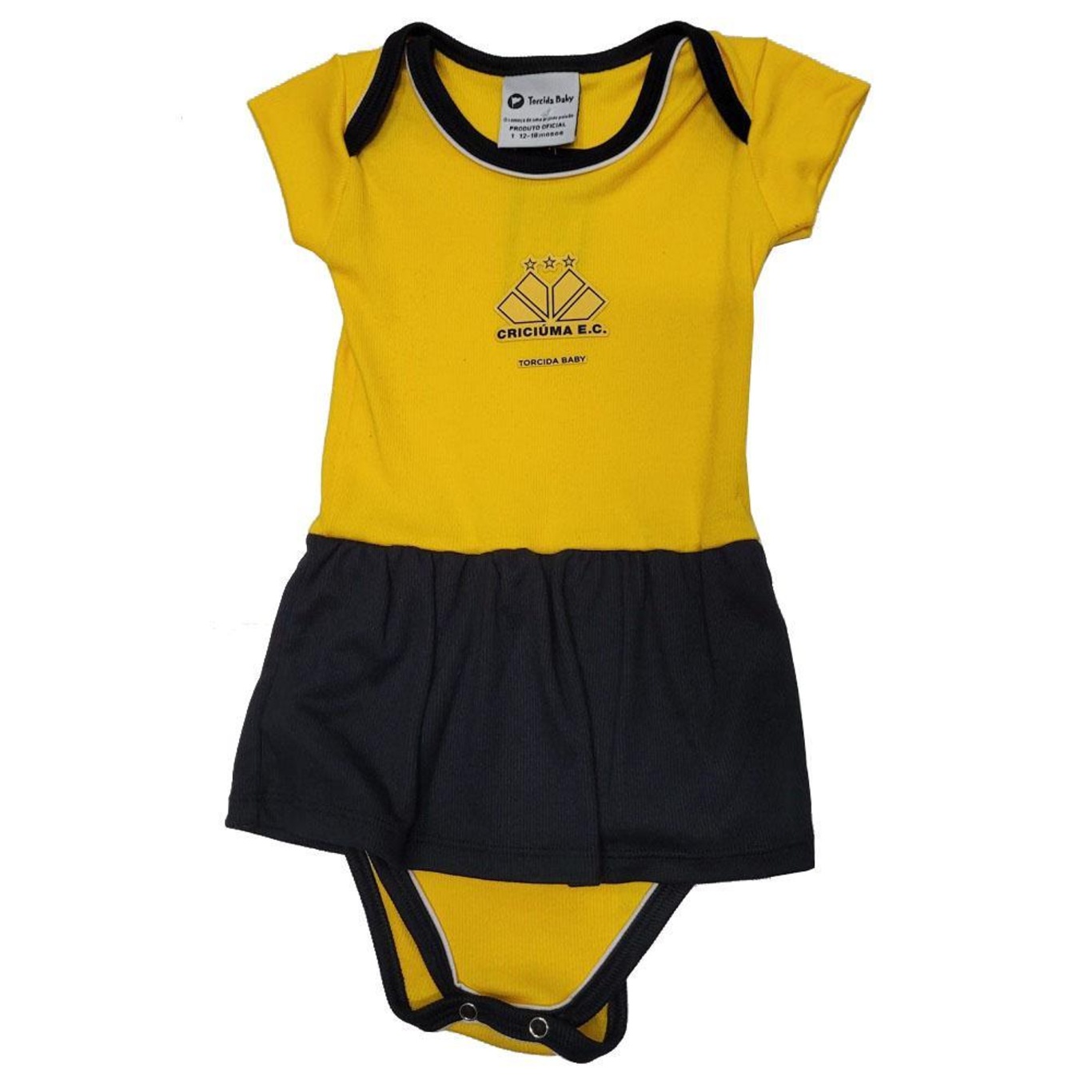 Body Vestido Criciúma Torcida Baby 033Bxm - Infantil - Foto 2