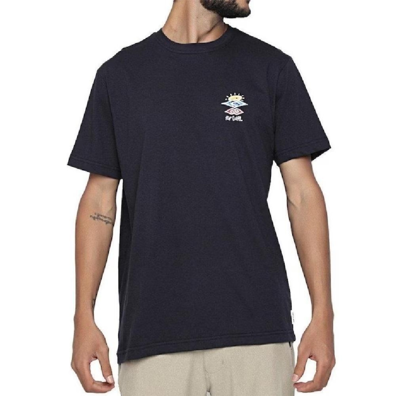 Camiseta Rip Curl Search Icon Tee Masculina - Foto 1