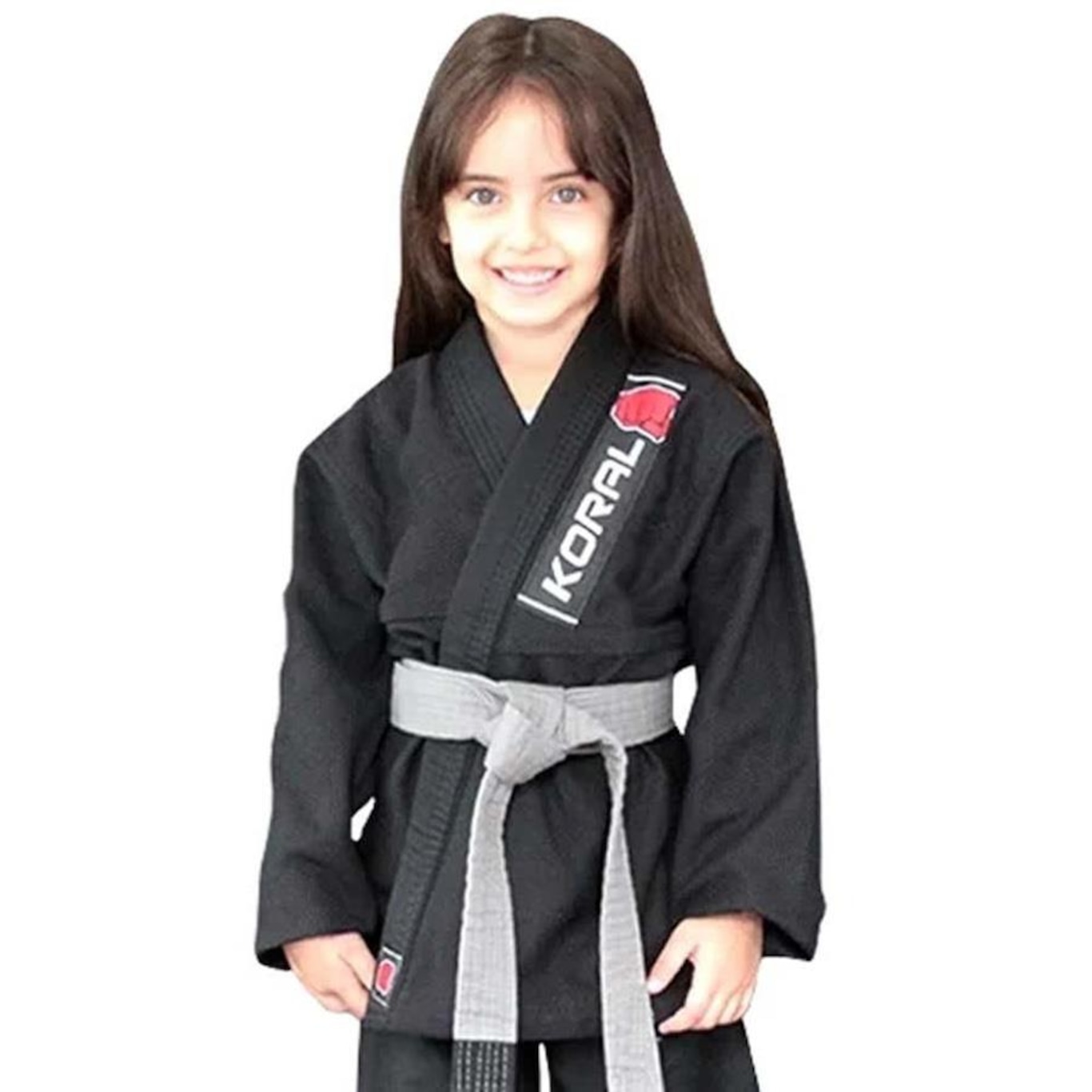 Kimono Jiu Jitsu Koral Trançado - Infantil - Foto 1