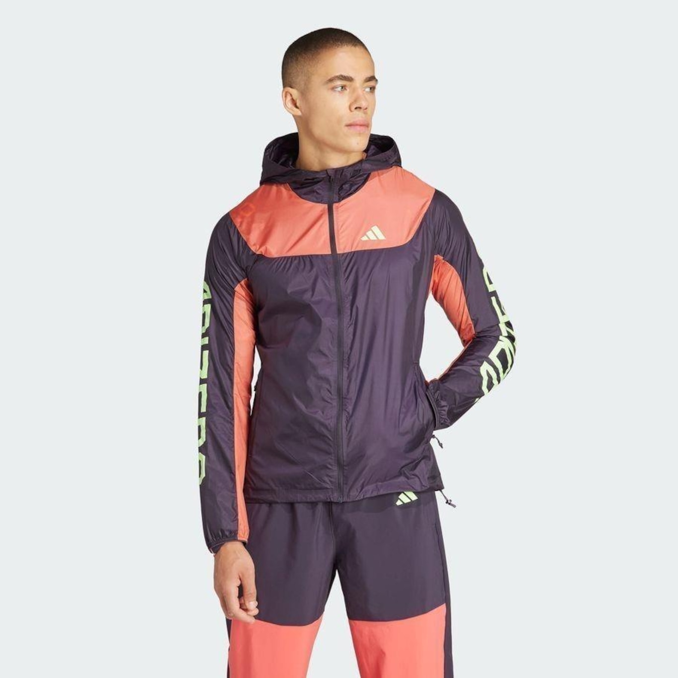 Jaqueta Com Capuz adidas Ekiden Jacket - Masculino - Foto 5