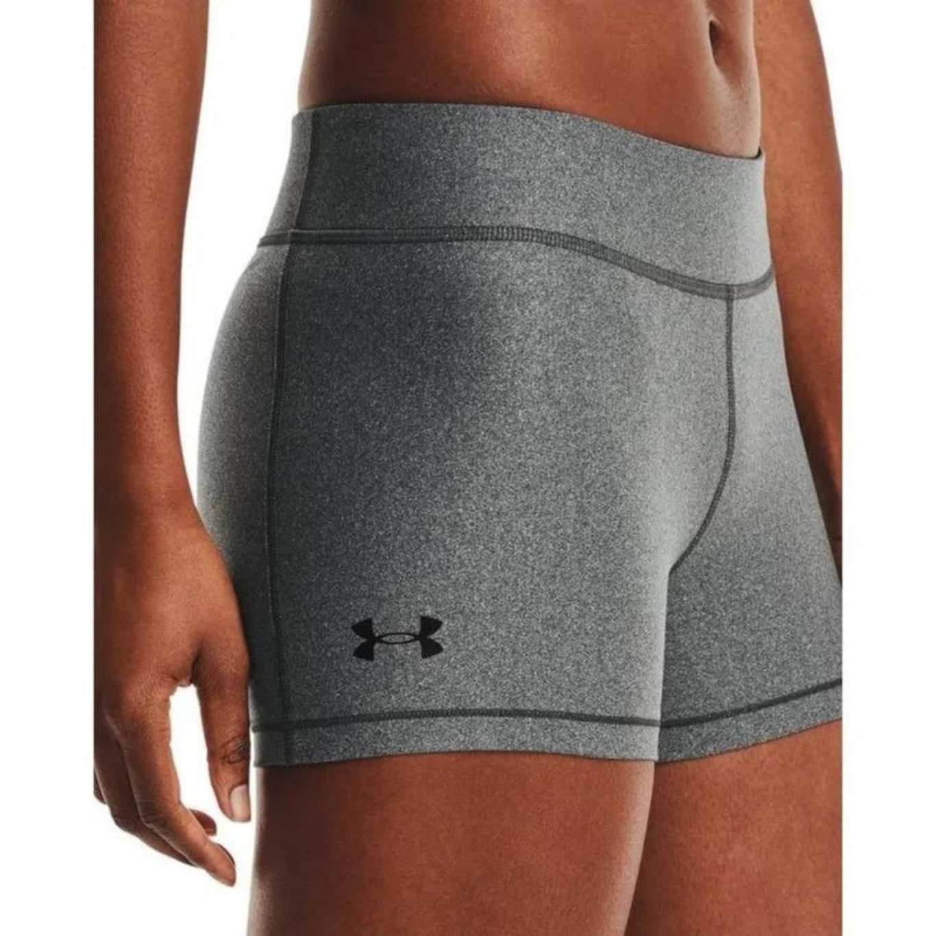 Shorts Under Armour Treino Mid Rise - Feminino - Foto 3