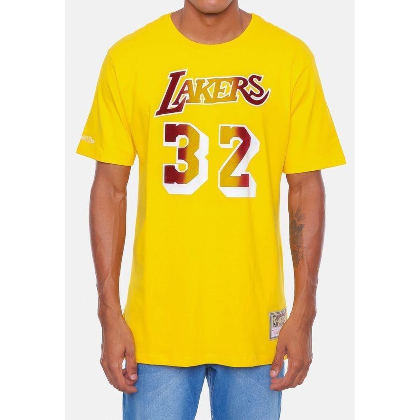 Camiseta Mitchell & Ness Los Angeles Lakers - Masculina - Foto 3