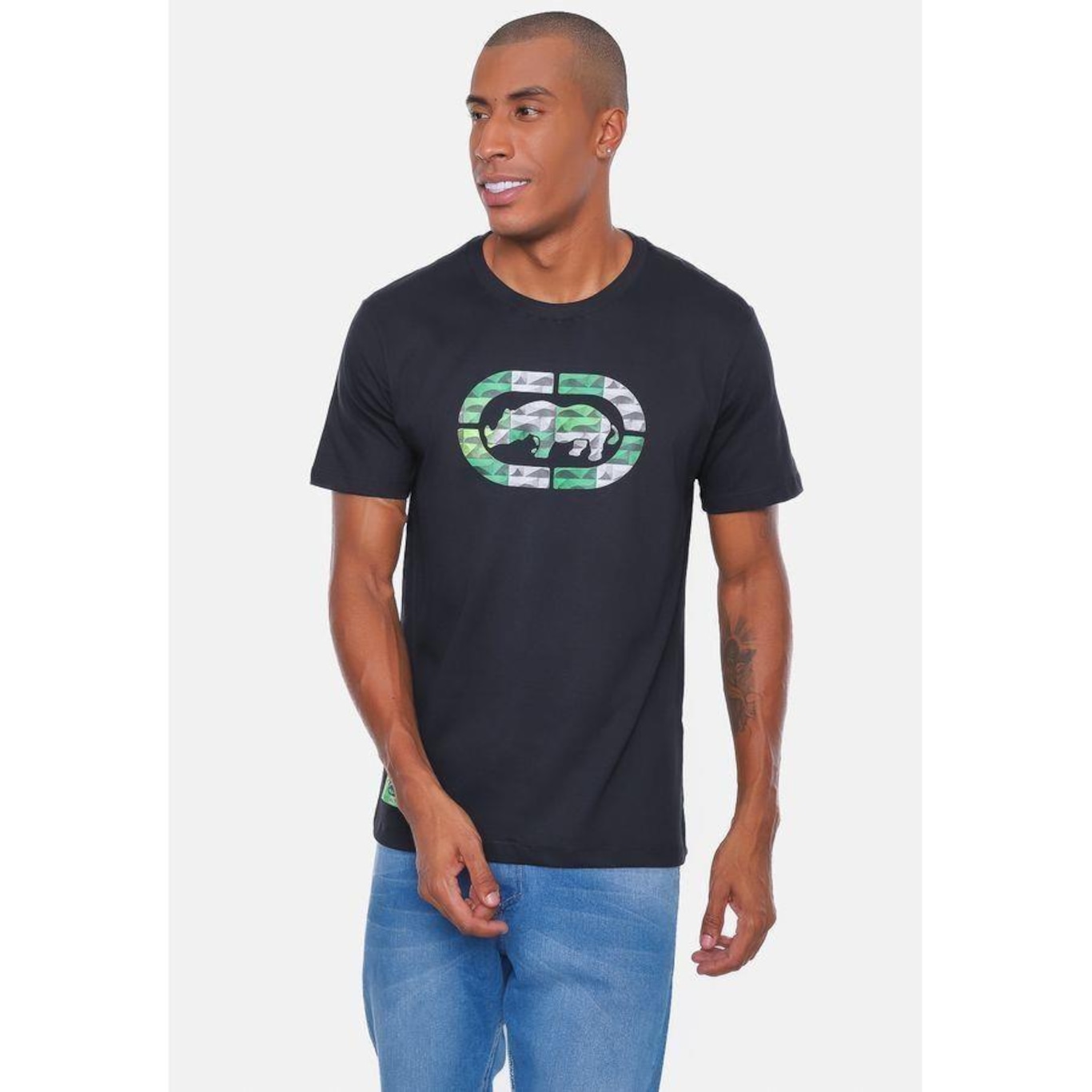 Camiseta Ecko Estampada - Masculina - Foto 1