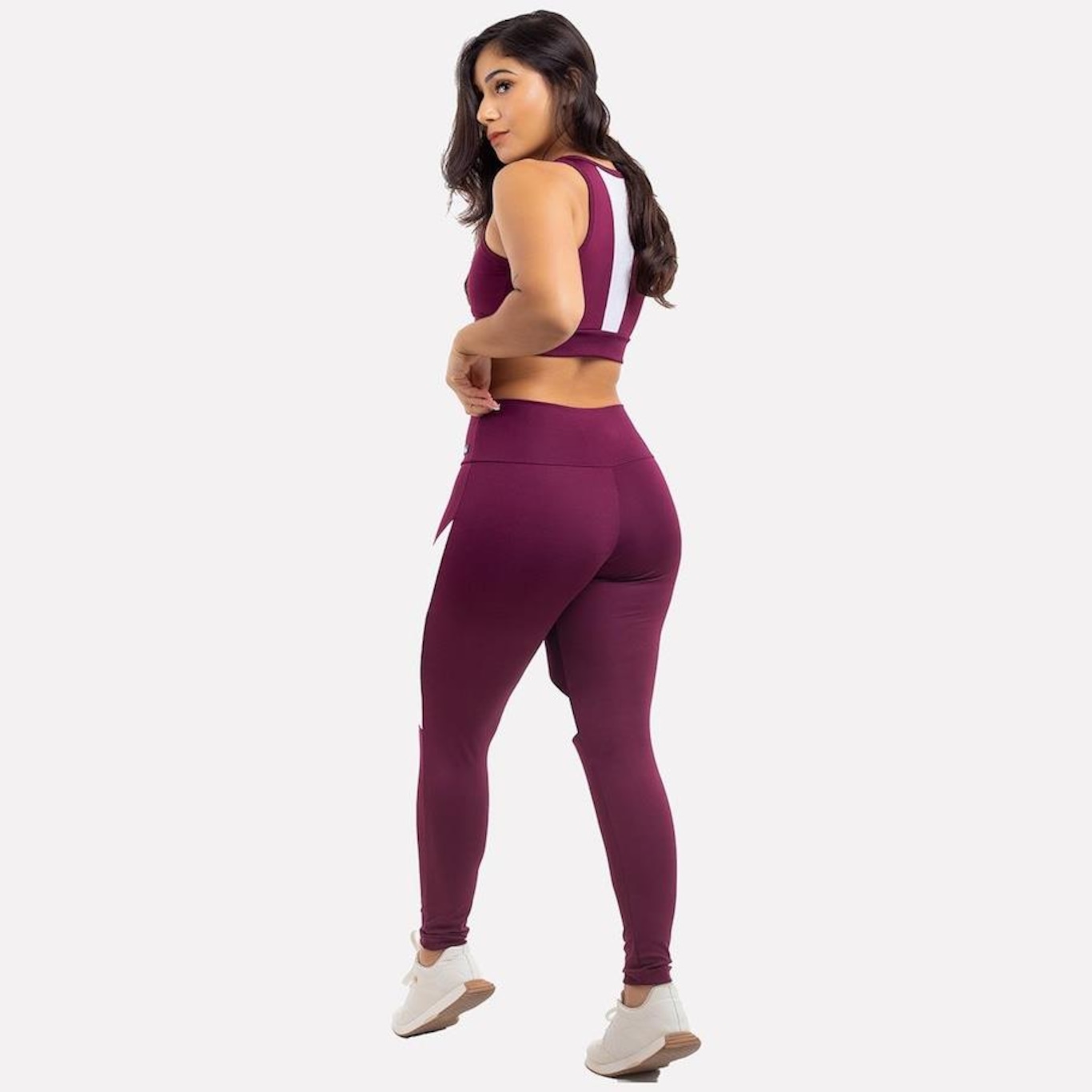 Conjunto Viére Zero Transparencia: Top Fitness + Calça Legging - Feminino - Foto 2