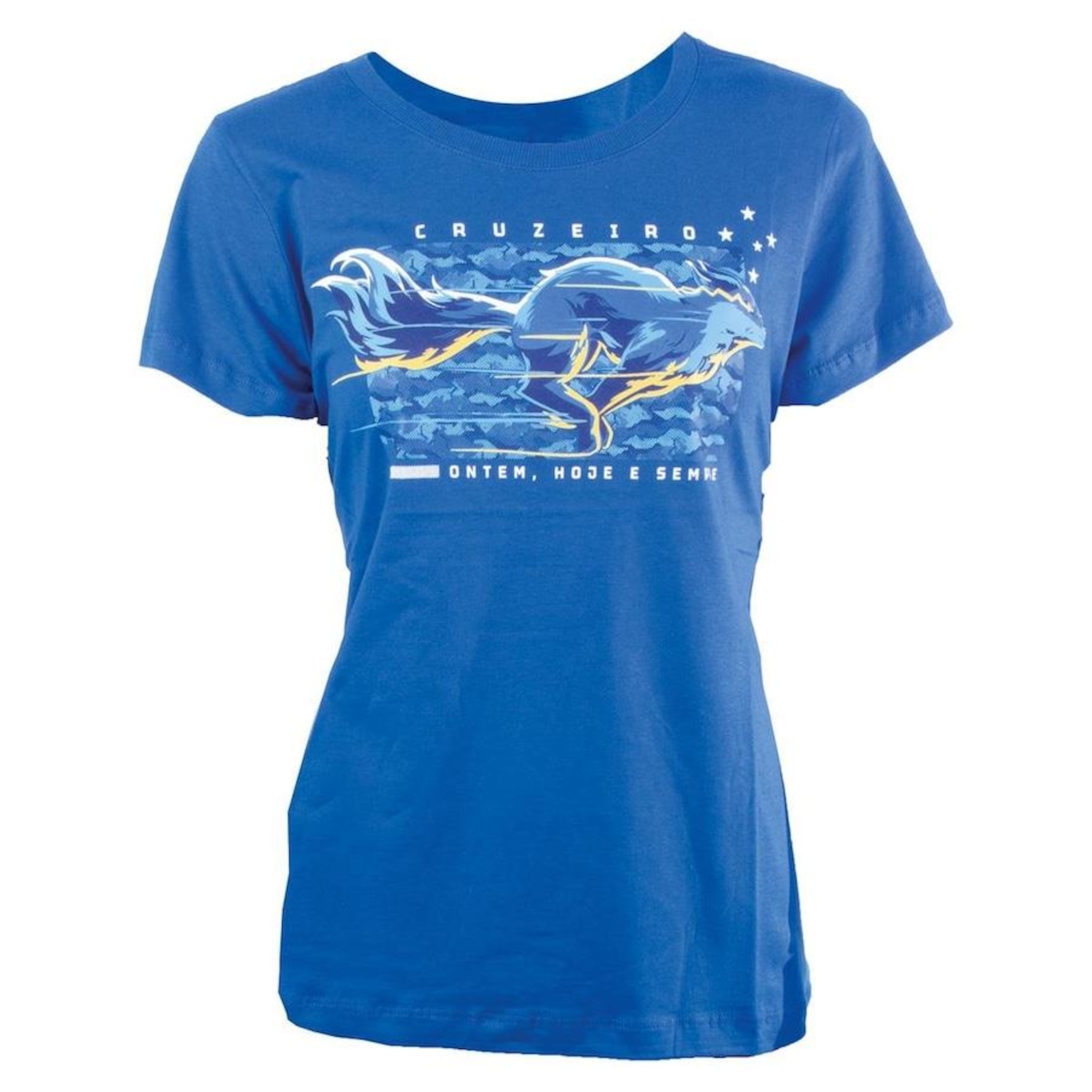 Camiseta do Cruzeiro Surf Center Baby Look Raposa - Feminina - Foto 1