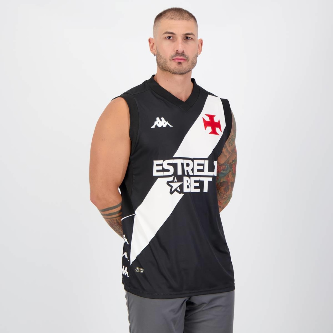 Camiseta Regata Kappa Vasco Basquete I 2023 - Masculina - Foto 2