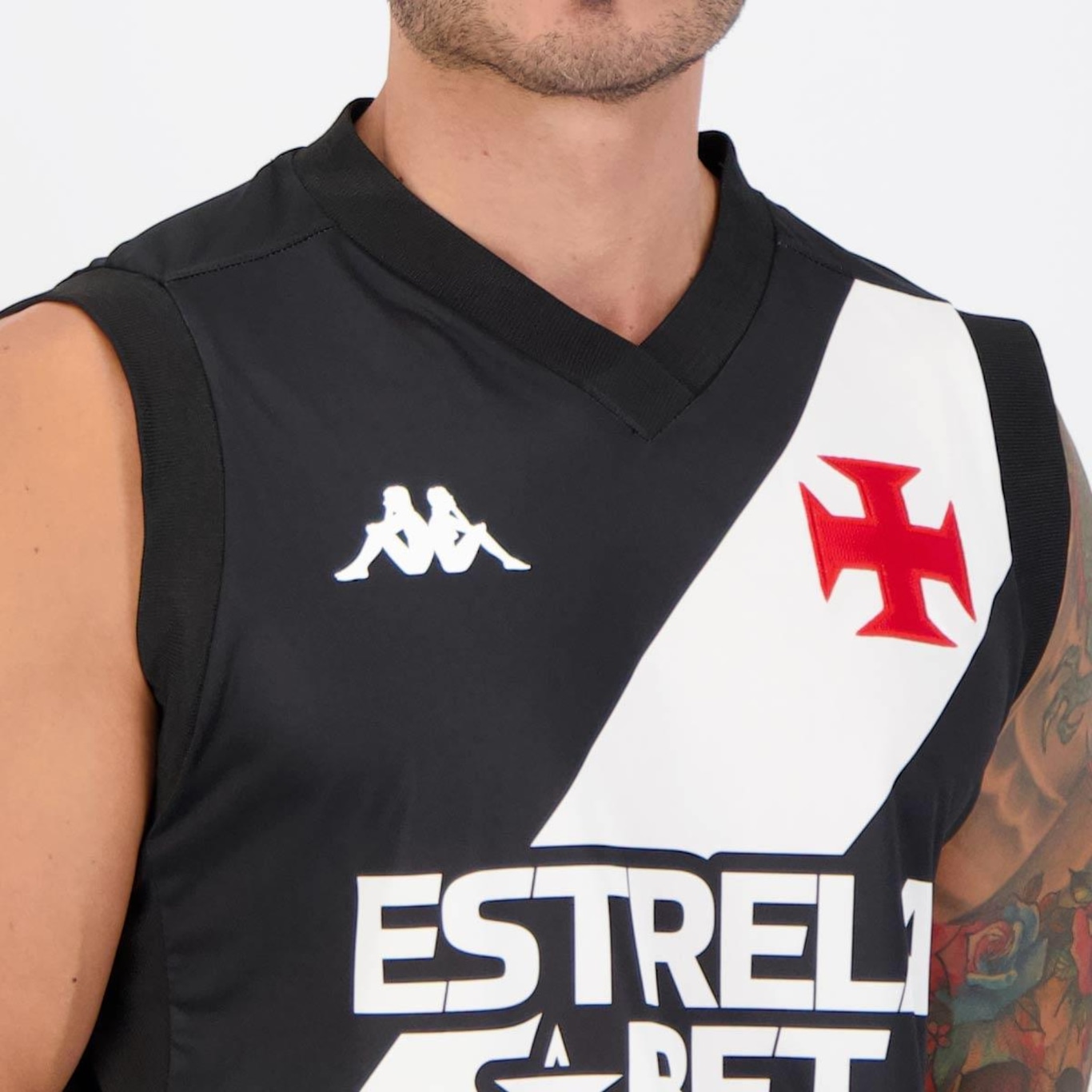 Camiseta Regata Kappa Vasco Basquete I 2023 - Masculina - Foto 4