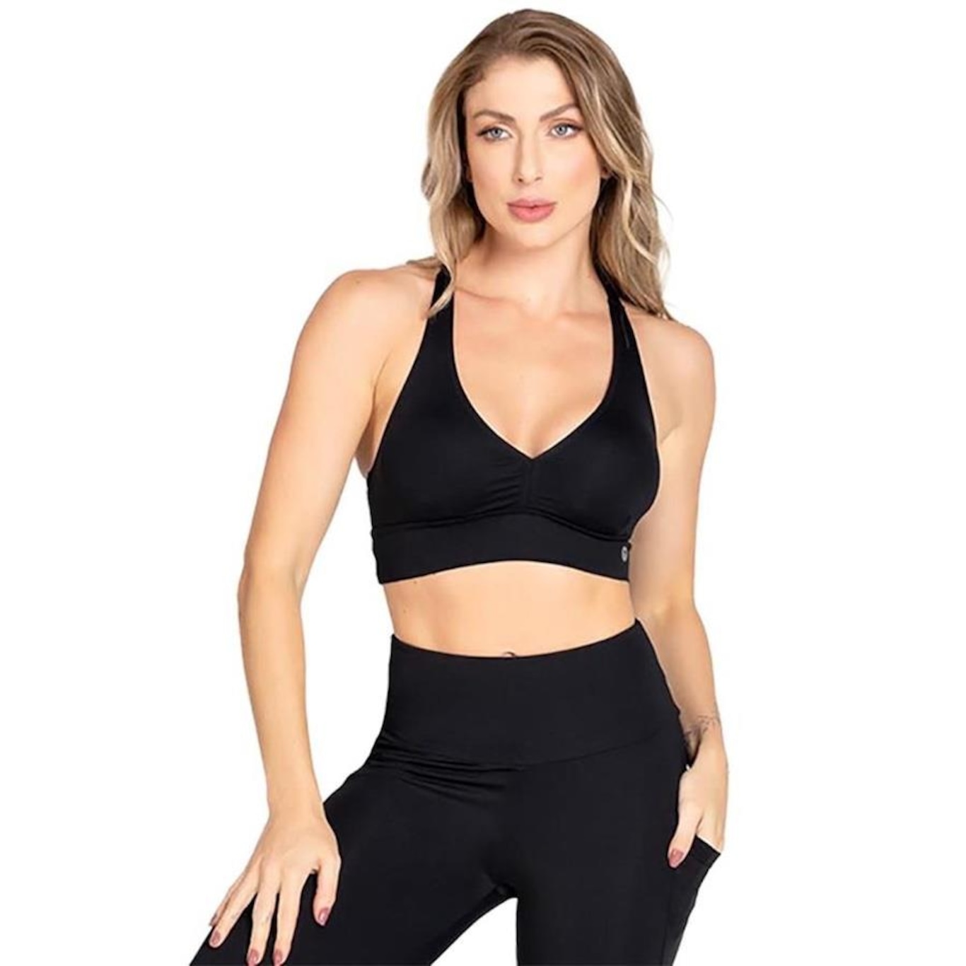 Top Fitness Trinys Soft Core F-15443 com Bojo - Feminino - Foto 1