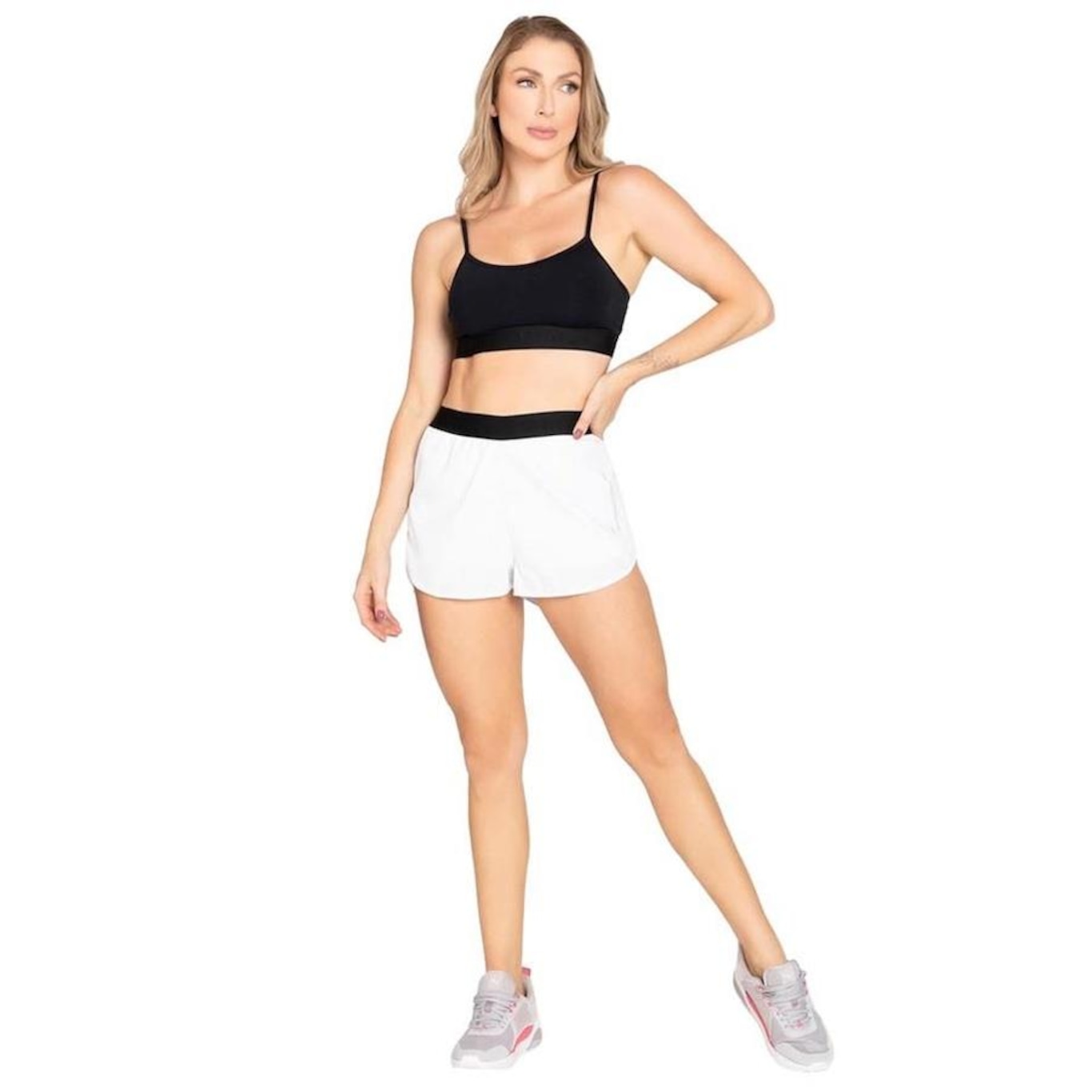 Top Fitness Trinys High Compression F-15200 Alça Fina - Feminino - Foto 3