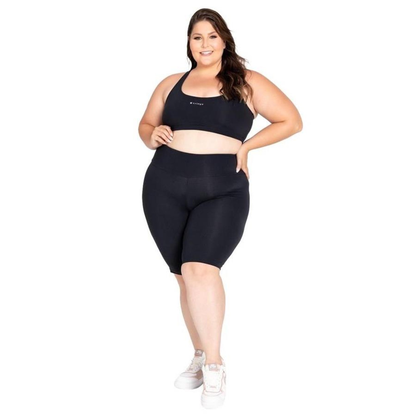 Bermuda Trinys Essential Flex F-15439 Plus Size - Feminina - Foto 3