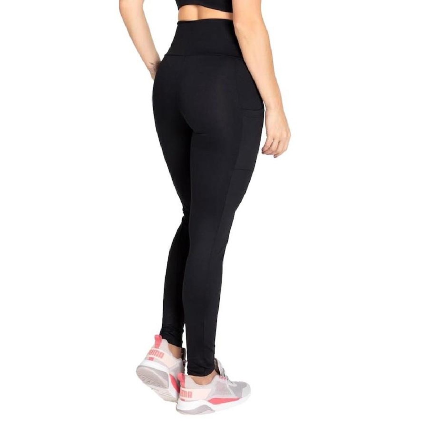 Calça Legging Trinys Soft Core F-15444 com Bolsos - Feminina - Foto 2