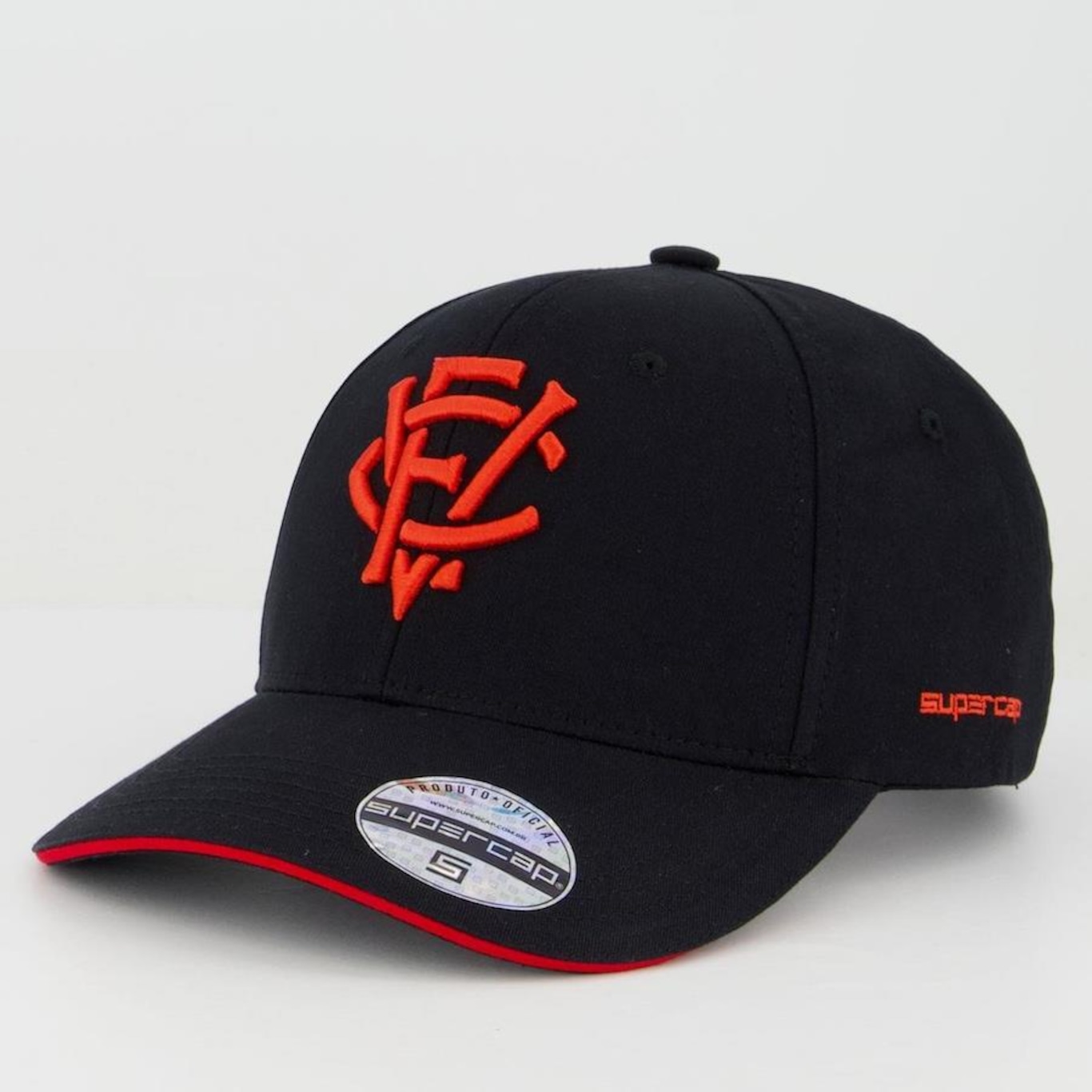 Boné Aba Curva Supercap Vitória Escudo - Strapback - Adulto - Foto 1