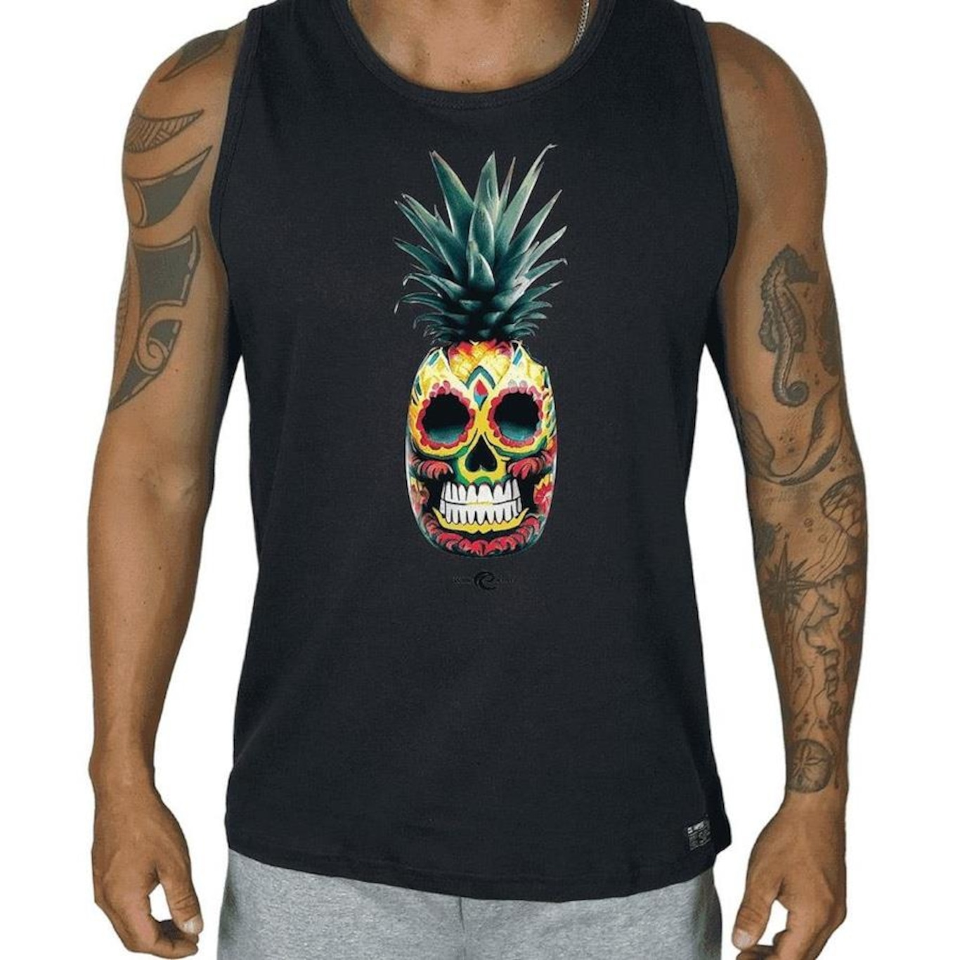 Camiseta Regata Wss Mexican Skullpine Prime - Masculina - Foto 1