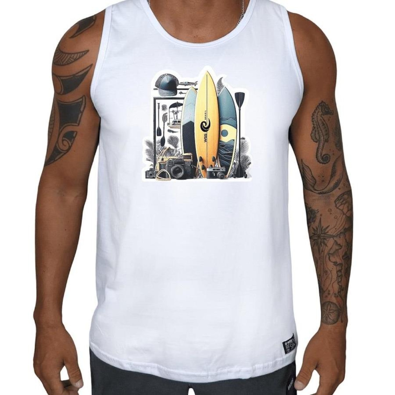 Camiseta Regata Wss Surf Moments Prime - Masculina - Foto 1