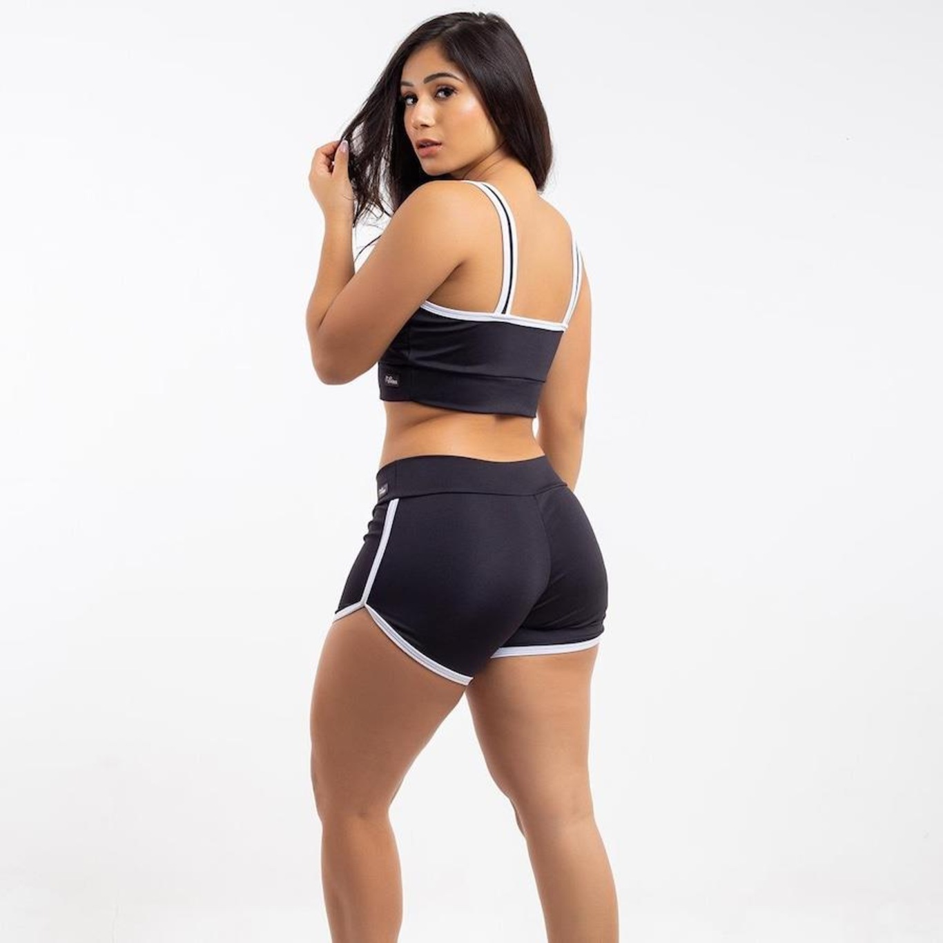 Conjunto Viére Zero Transparência: Top Fitness + Shorts Legging  - Feminino - Foto 2