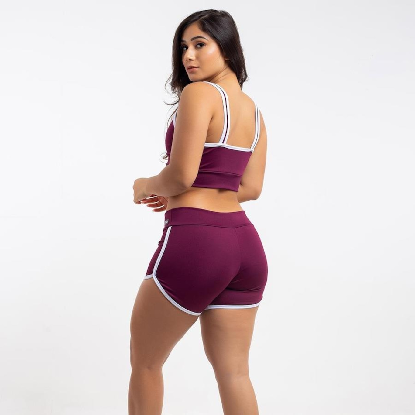 Conjunto Viére Zero Transparência: Top Fitness + Shorts Legging  - Feminino - Foto 2