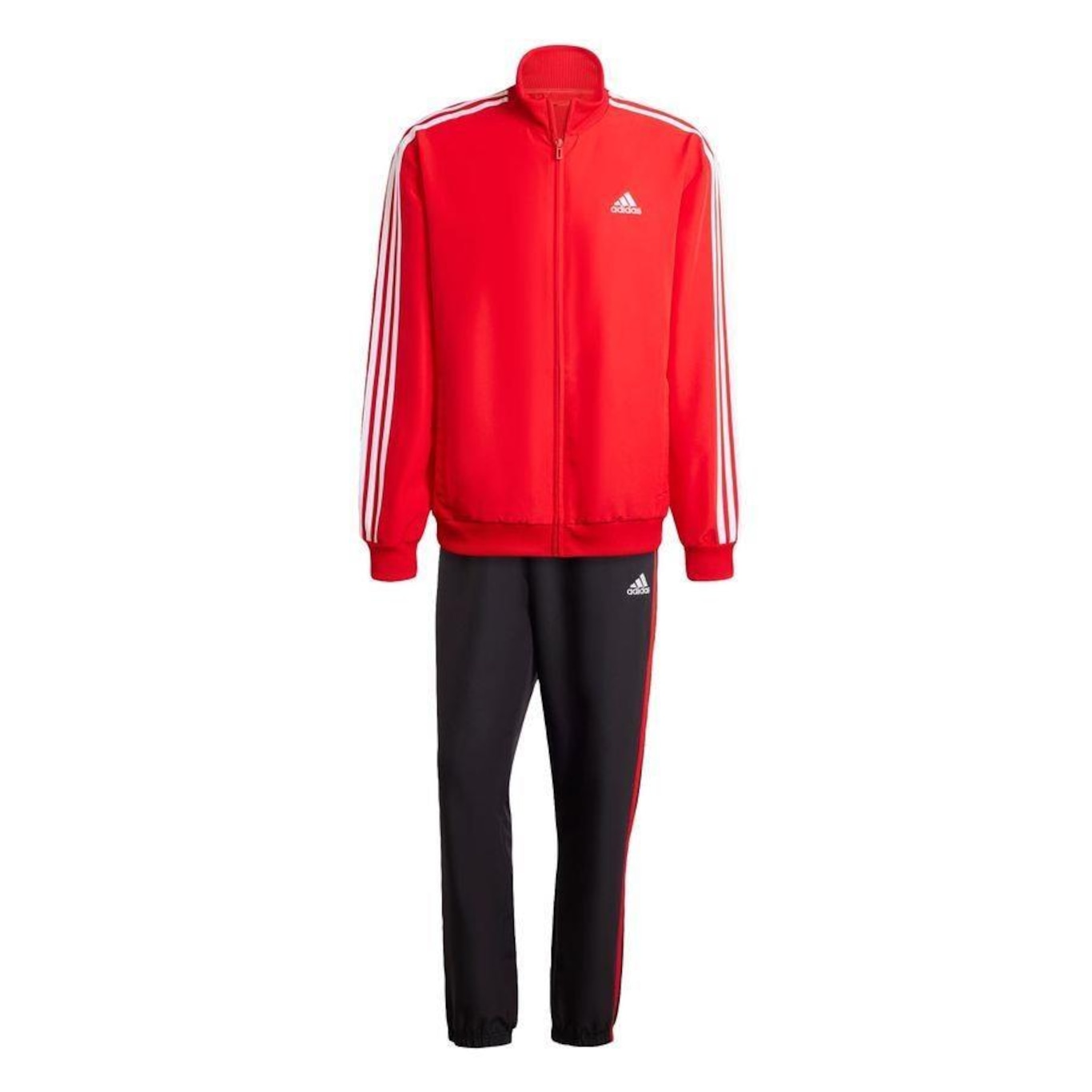 Agasalho adidas vermelho sales masculino