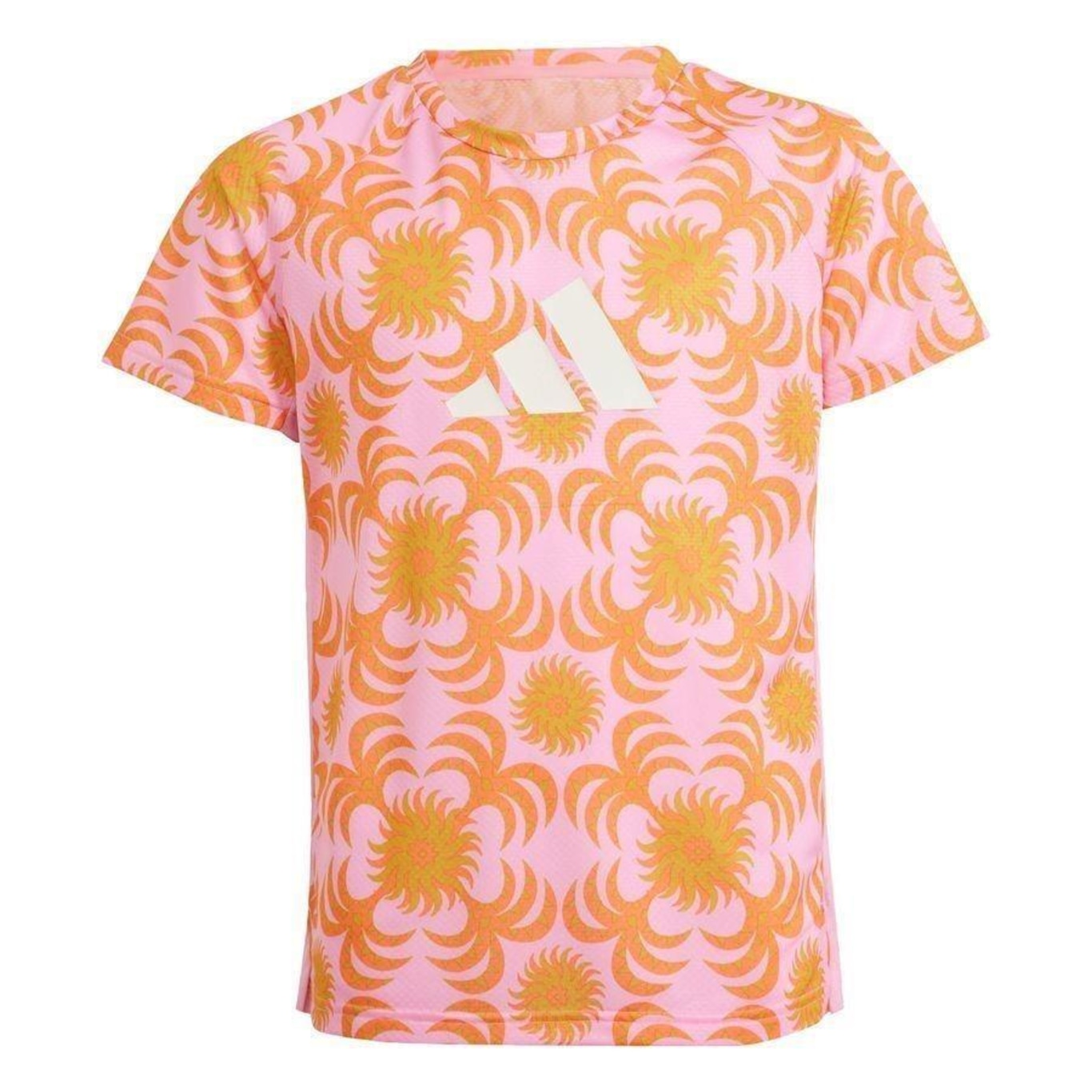 Camiseta fashion adidas laranja feminina