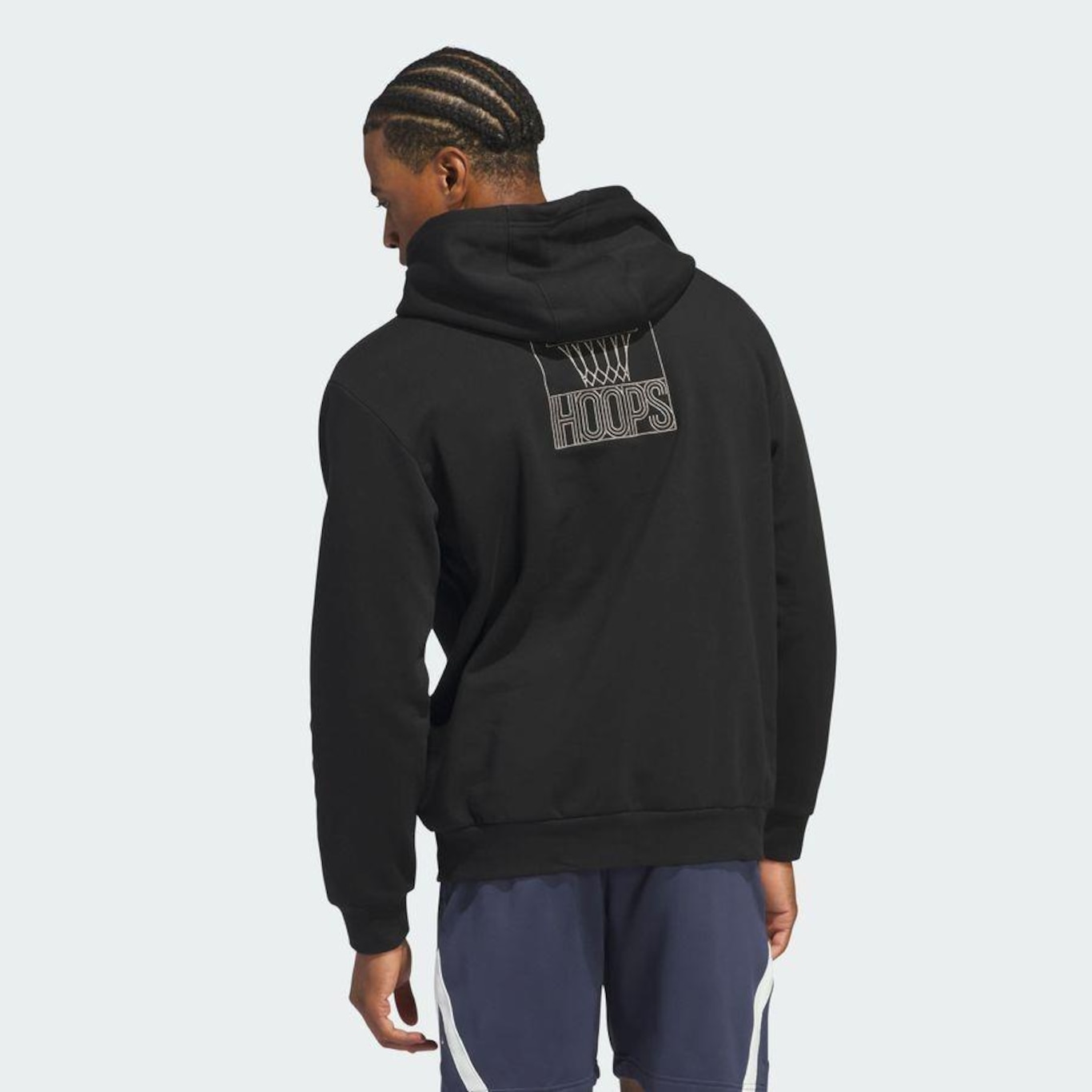 Blusão de Moletom com Capuz adidas Estampado Worldwide Hoops - Masculina