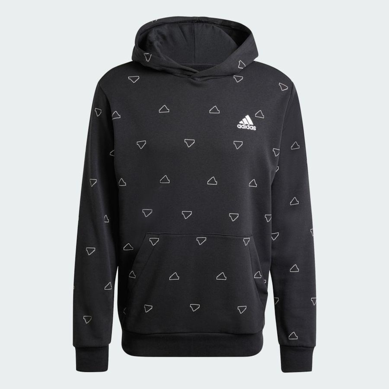 Blusão de Moletom com Capuz adidas Estampado Sazonal Monogramas Essentials - Masculino - Foto 4