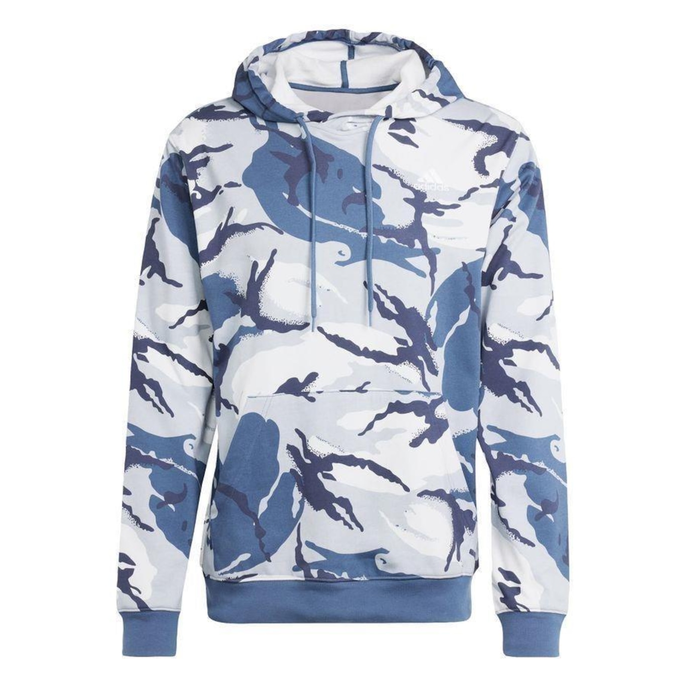 Blusão de Moletom com Cazpuz adidasBl Camo HD - Masculino - Foto 1