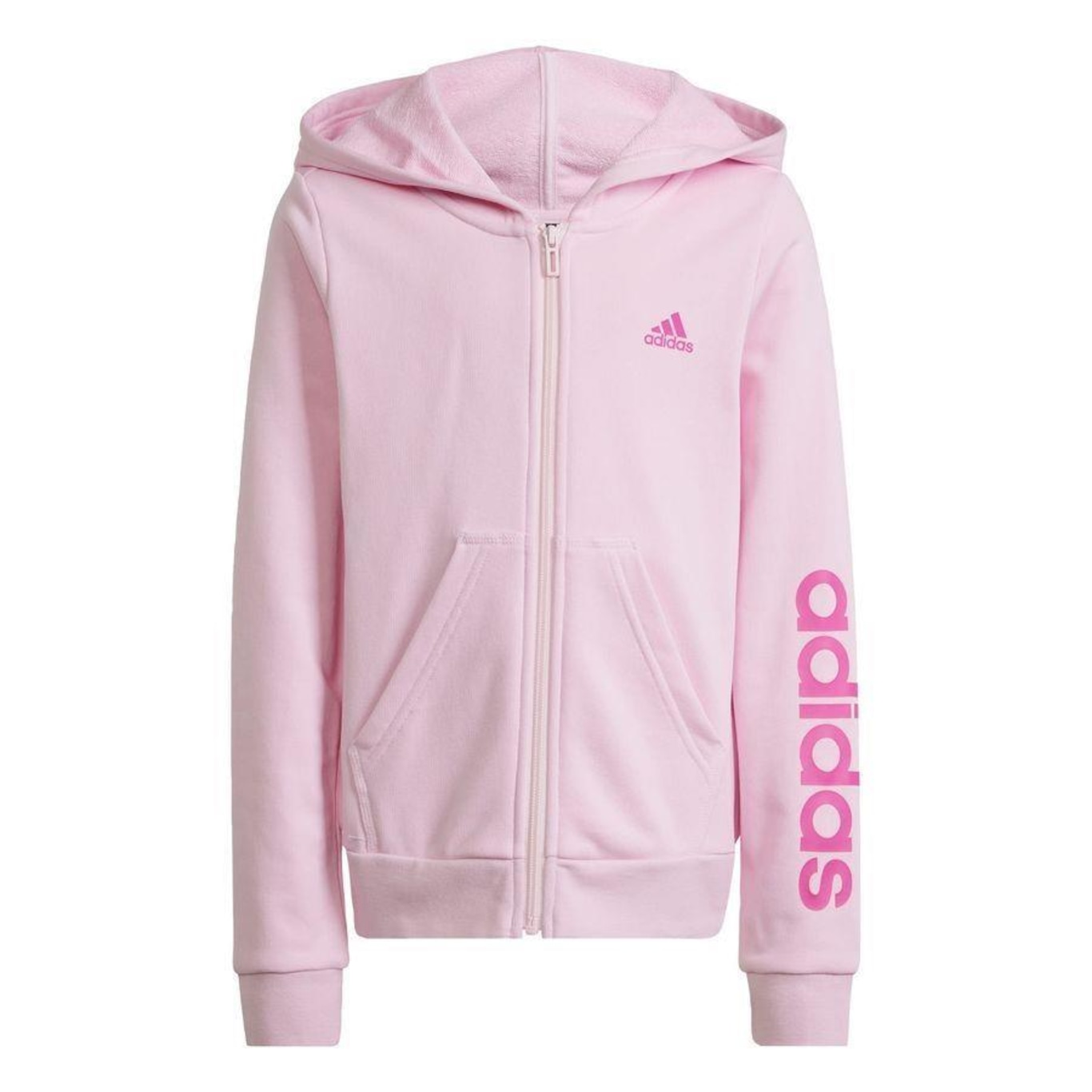 Jaqueta de Moletom com Capuz adidas Essentials Linear Logo - Feminino - Foto 1