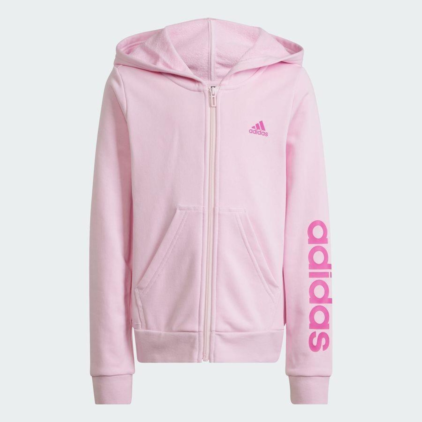 Jaqueta de Moletom com Capuz adidas Essentials Linear Logo - Feminino - Foto 2