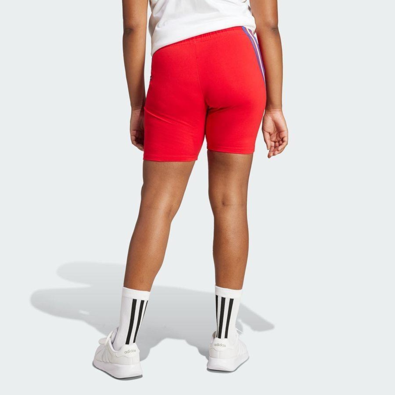 Shorts adidas W Fi 3S Biker - Feminino - Foto 4