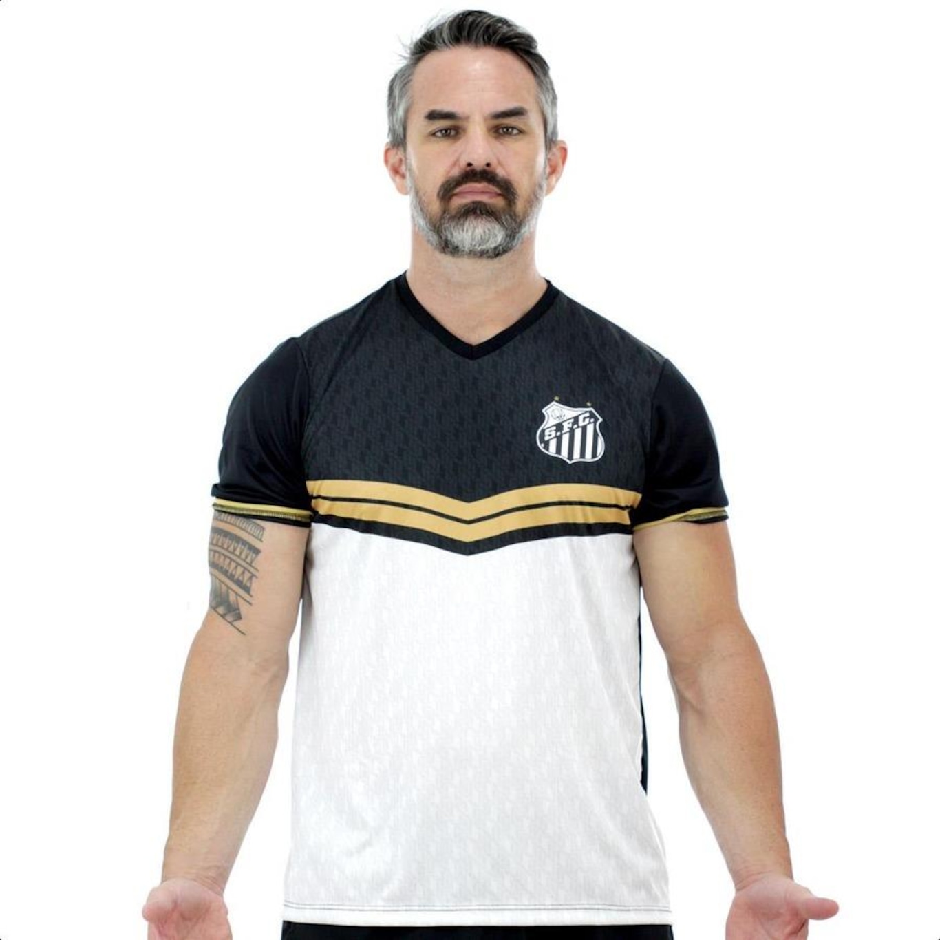 Camisa do Santos Braziline Study - Masculina - Foto 1