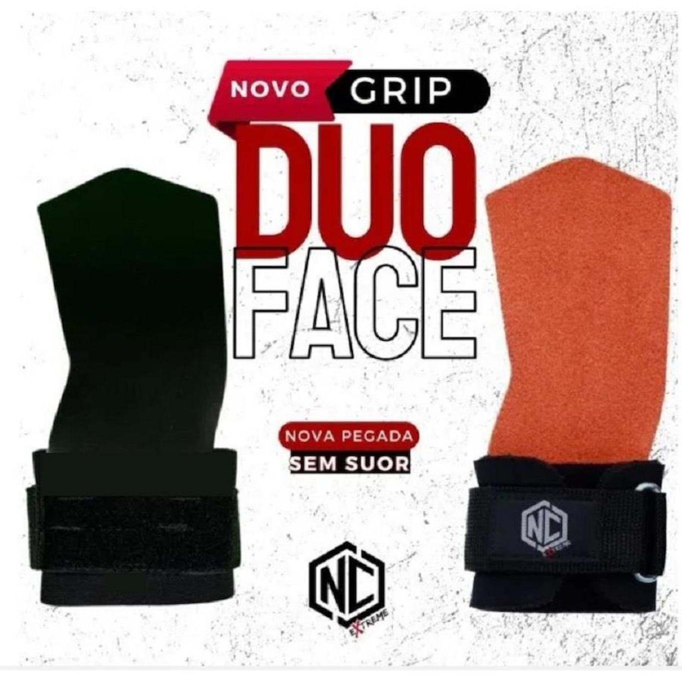 Kit de  Cross Training Nc Extreme Grip Duo Face + Munhequeira Seca Suor - Foto 4