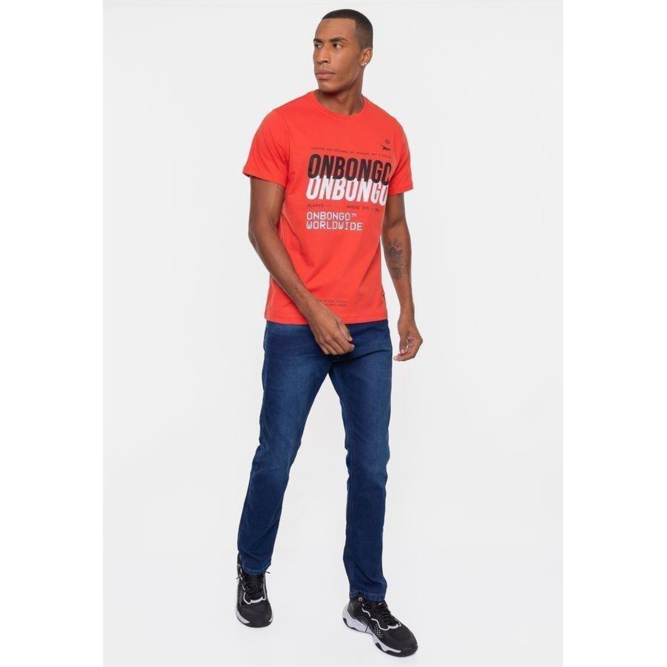 Camiseta Onbongo Wynwood Paprika - Masculina - Foto 5